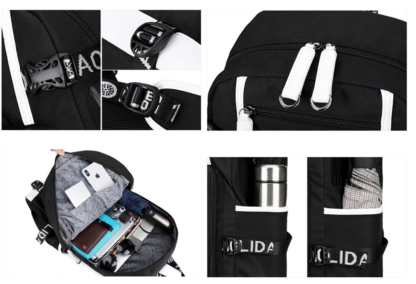 Anime The Promised Neverland Backpack - Lightweight School Bag for Students, Daypack with Shoulder Straps - Perfect for School, Travel & Cosplay