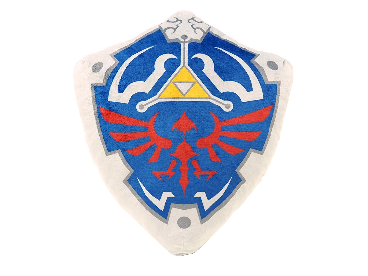 Nintendo The Legend of Zelda Hylian Shield Plush Pillow - Official Licensed Collectible for Gamers & Fans | Perfect for Bedroom Decor, Gaming Room, and Cosplay Accessories