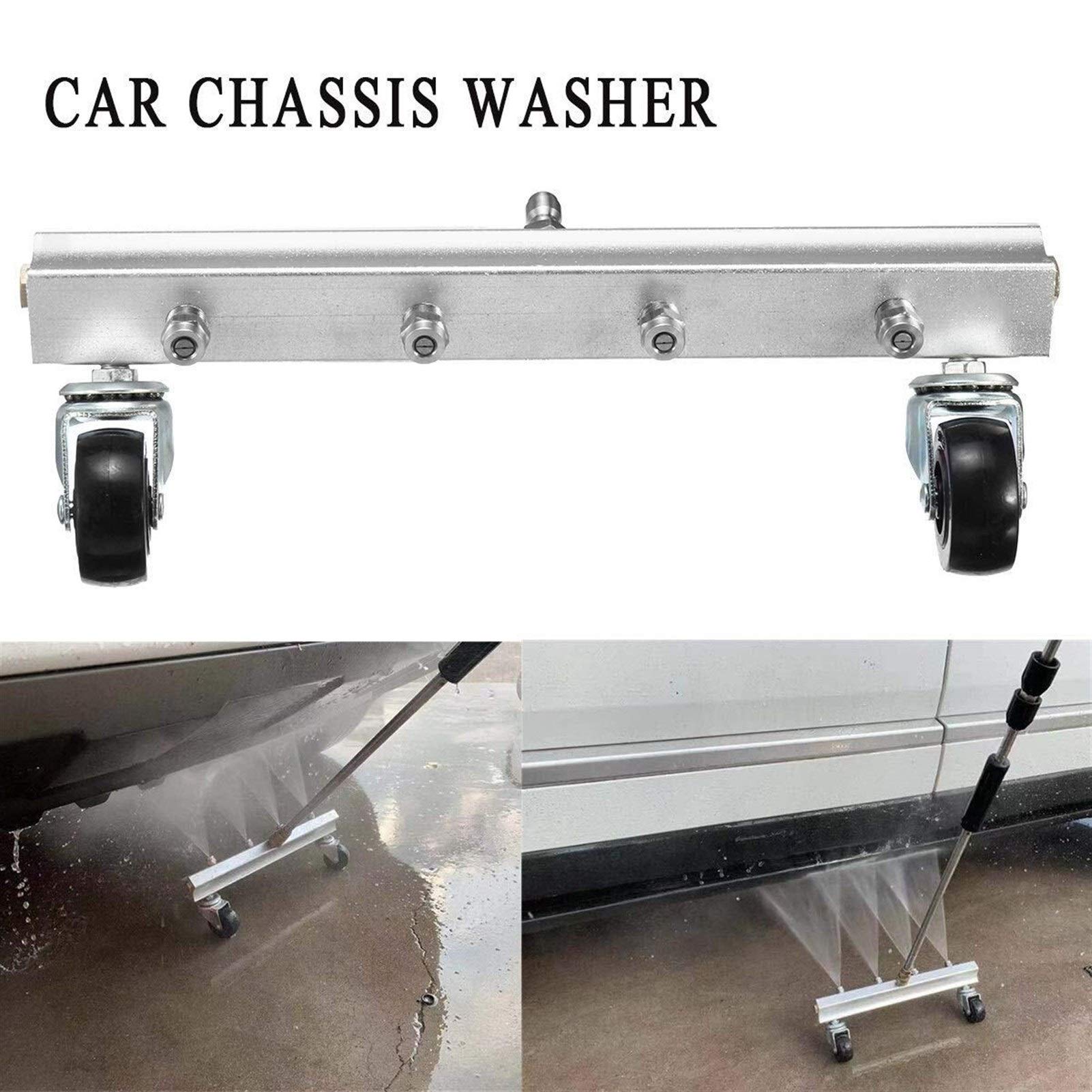 High Pressure Washer Nozzle Kit - 4 Spray Tips for Car Undercarriage, Chassis & Garden Cleaning | Heavy Duty Cleaning Tool for Vehicles, Driveways & Outdoor Surfaces