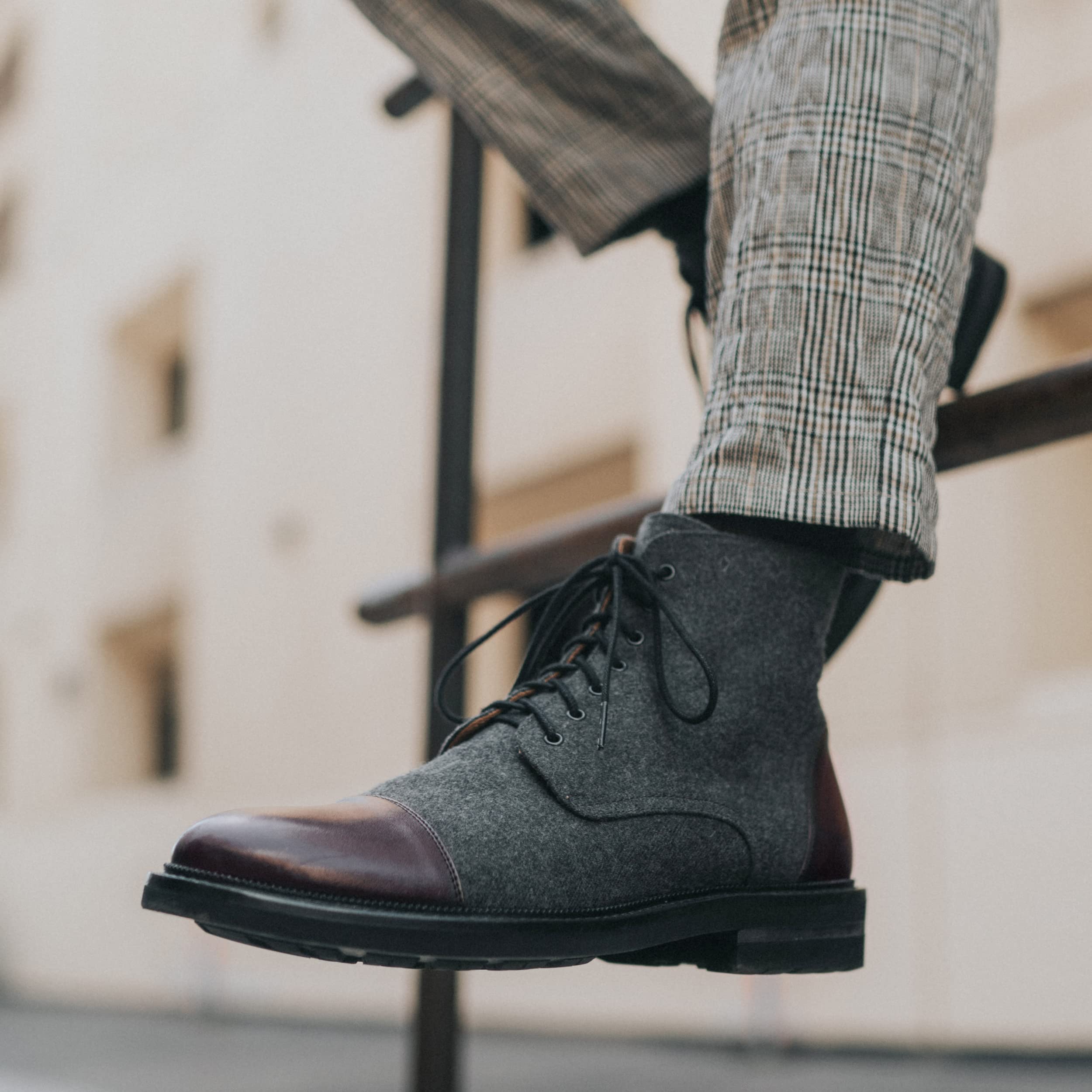 TAFT Jack Boot - Premium Handcrafted Leather & Wool Men’s Dress Boots for Formal Occasions, Office Wear & Winter Style