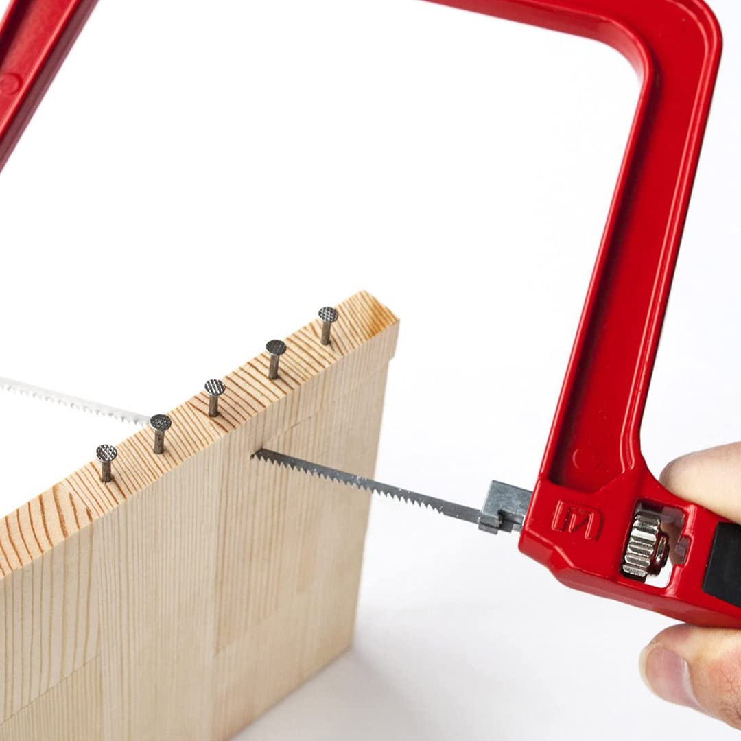 Magic Frame Depth Coping Saw with 5 Blades - Precision Cutting Tool for Metal, Wood & Plastic | Perfect for DIY Projects, Carpentry & Crafting
