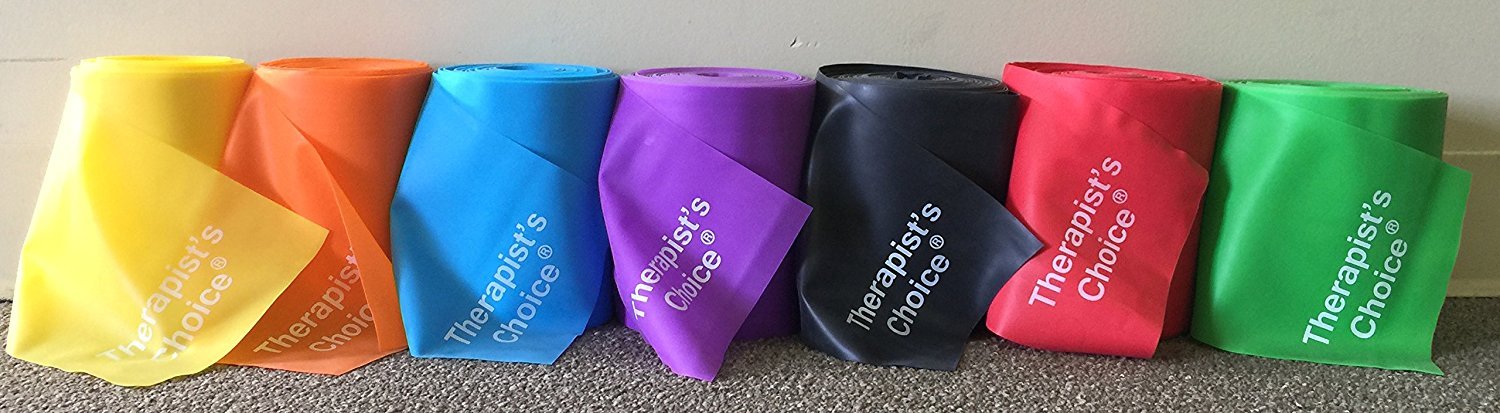 Therapist’s Choice® Professional Non-Latex Resistance Bands for Upper & Lower Body Workouts, Physical Therapy, Pilates, and Rehabilitation - 25 Yard (75 Feet) Bulk Roll - Perfect for Home Gym, Physical Therapy Clinics, and Fitness Training