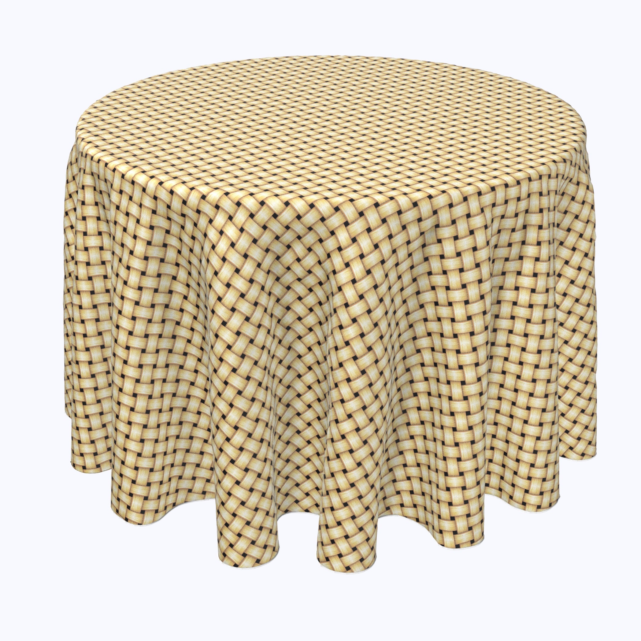 Apple Pie Weave Wicker Round Tray - Natural Rattan Serving Platter for Desserts, Bread, Cheese - Perfect for Farmhouse Kitchen, Picnics & Party Decor