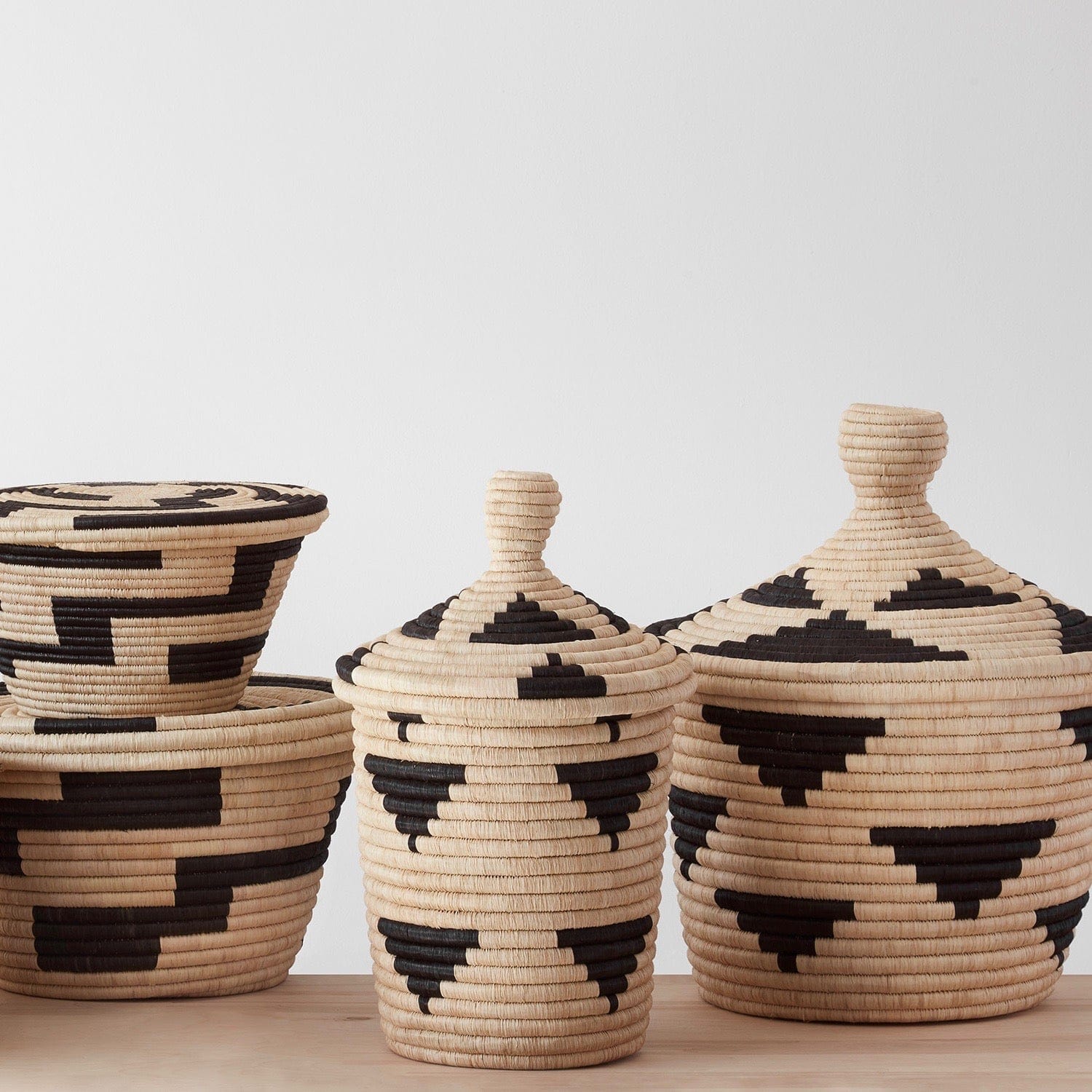 Nzuri Basket - Handwoven African Storage Basket for Home Decor, Organizing & Laundry - Perfect for Living Room, Bedroom & Bathroom Storage