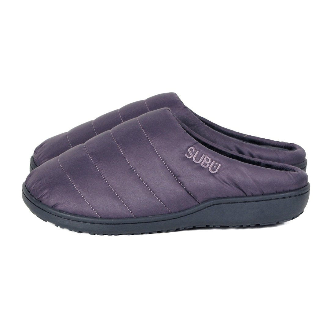 SUBUTokyo Cozy Winter Slippers for Women & Men - Soft Fleece Lined Indoor/Outdoor House Shoes - Steel Grey - Perfect for Home, Office & Travel Comfort