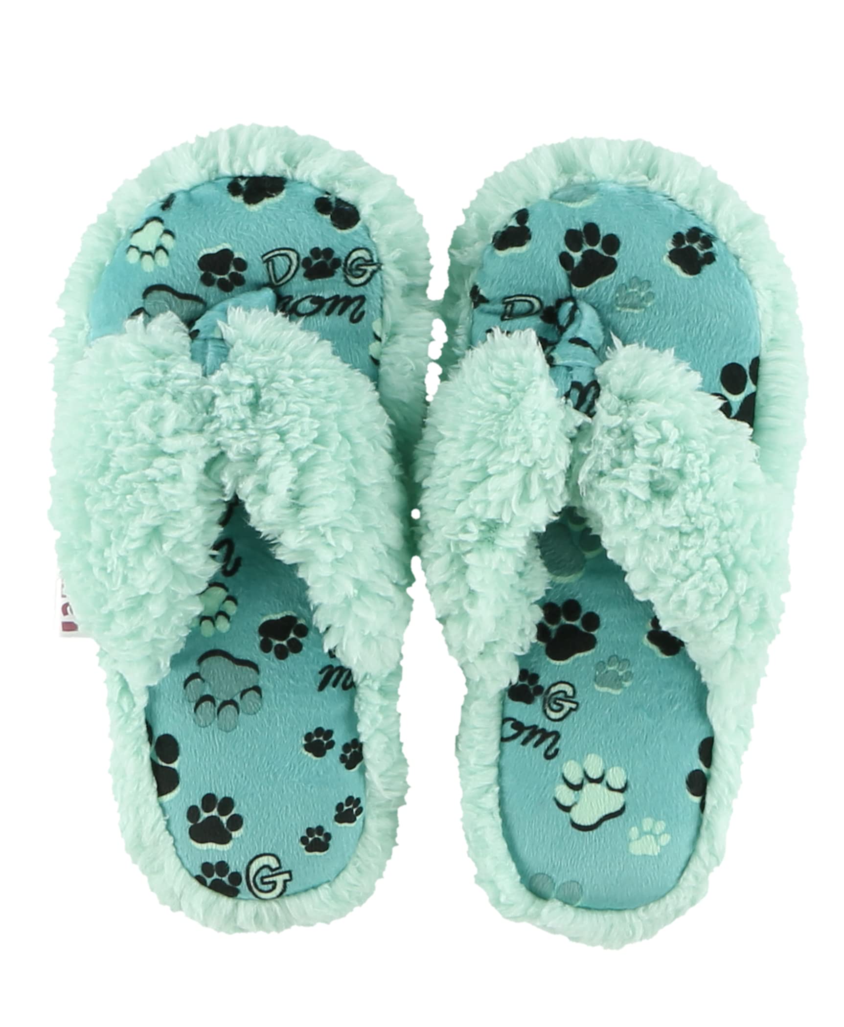 Cozy Women's Fuzzy Spa Flip-Flop Slippers - Soft Indoor/Outdoor House Shoes for Women & Girls - Perfect for Relaxation, Lounging & Spa Days