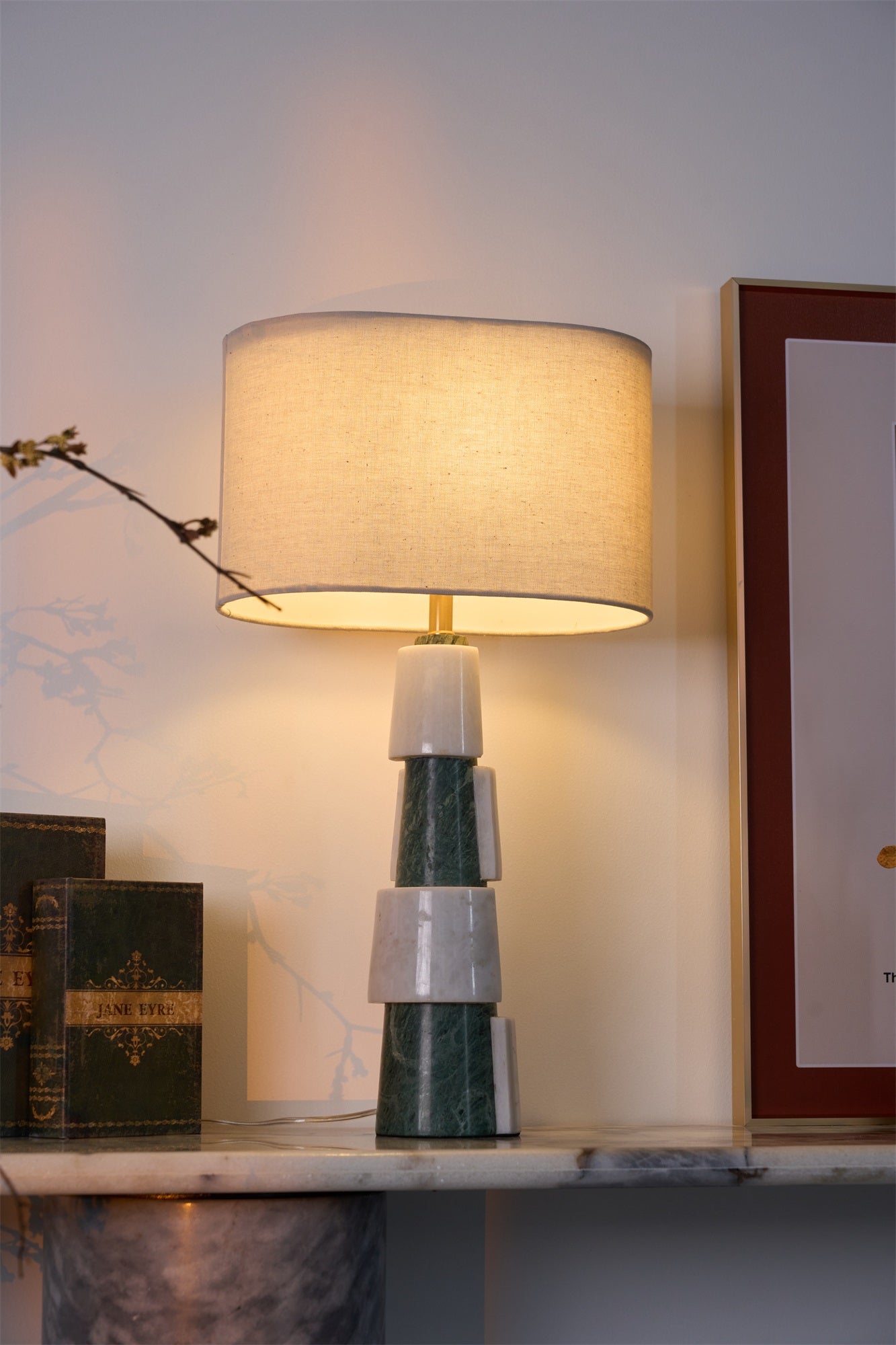 Duomo Marble Table Lamp - Elegant Italian Design for Bedroom, Living Room & Office Decor | Modern Lighting for Home & Workspace