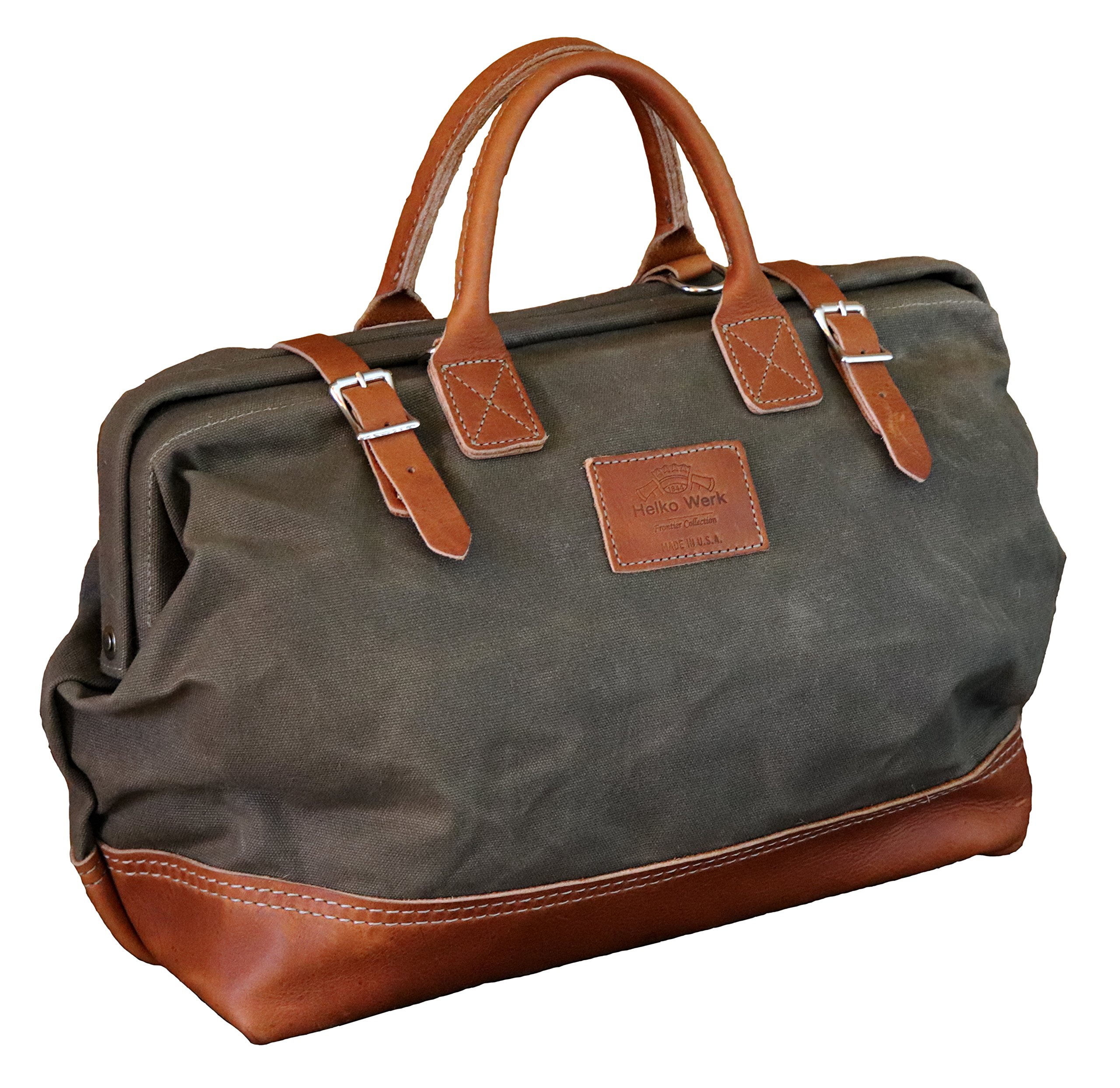 Helko Werk Frontier Collection Waxed Canvas Mason Bag - 16