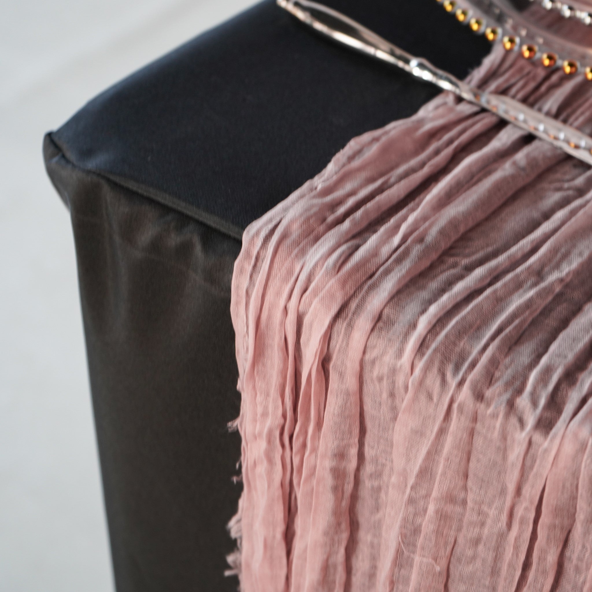 Premium Cheesecloth Table Runner 16FT x 25 – Dusty Rose/Mauve for Rustic Weddings, Boho Parties & Farmhouse Decor
