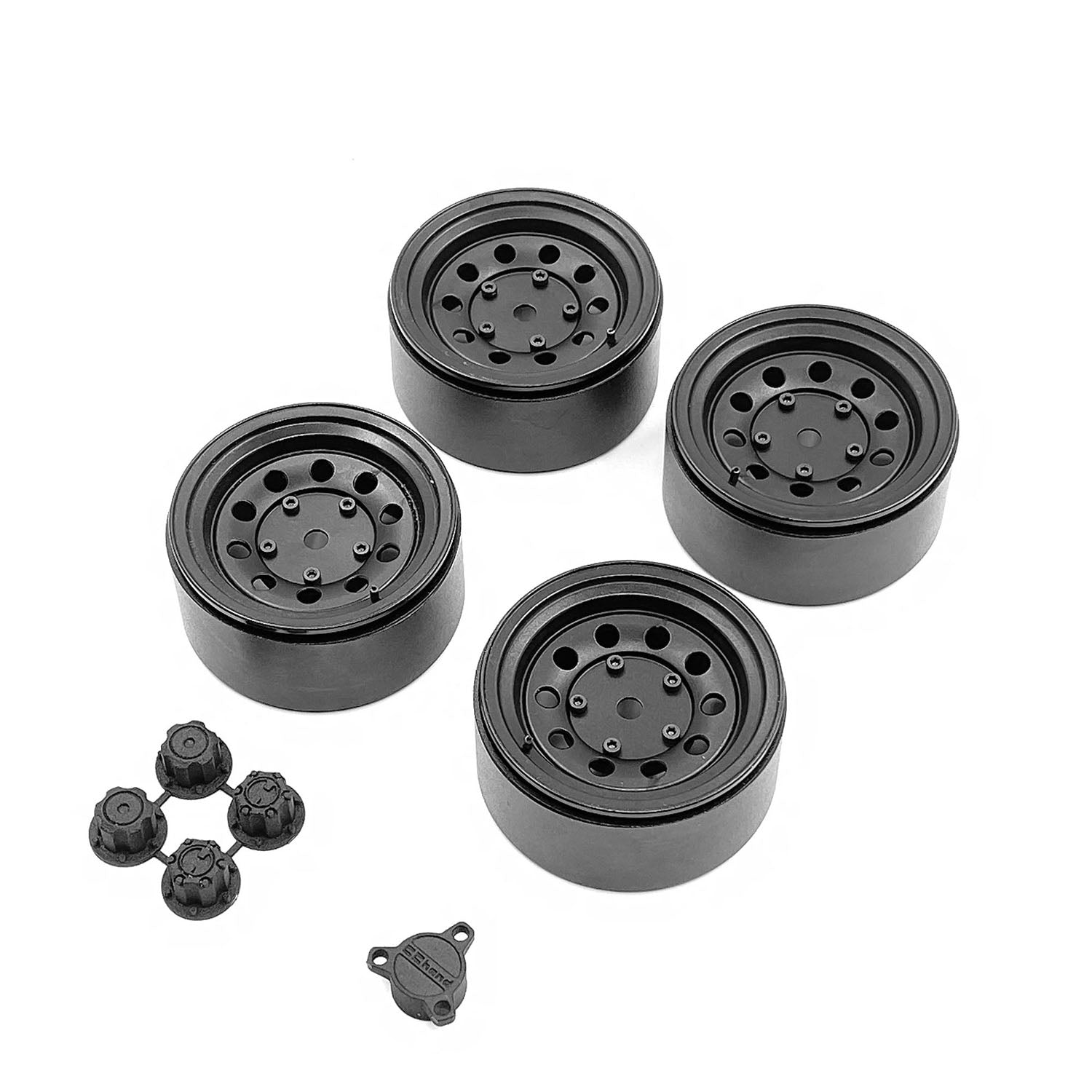 1/6 Scale CC Hand Metal Wheel Hubs for Capo Sixer1 RC Rock Crawler - Durable Off-Road Accessories for Remote Control Cars (Perfect for Trail Crawling & Rock Racing)