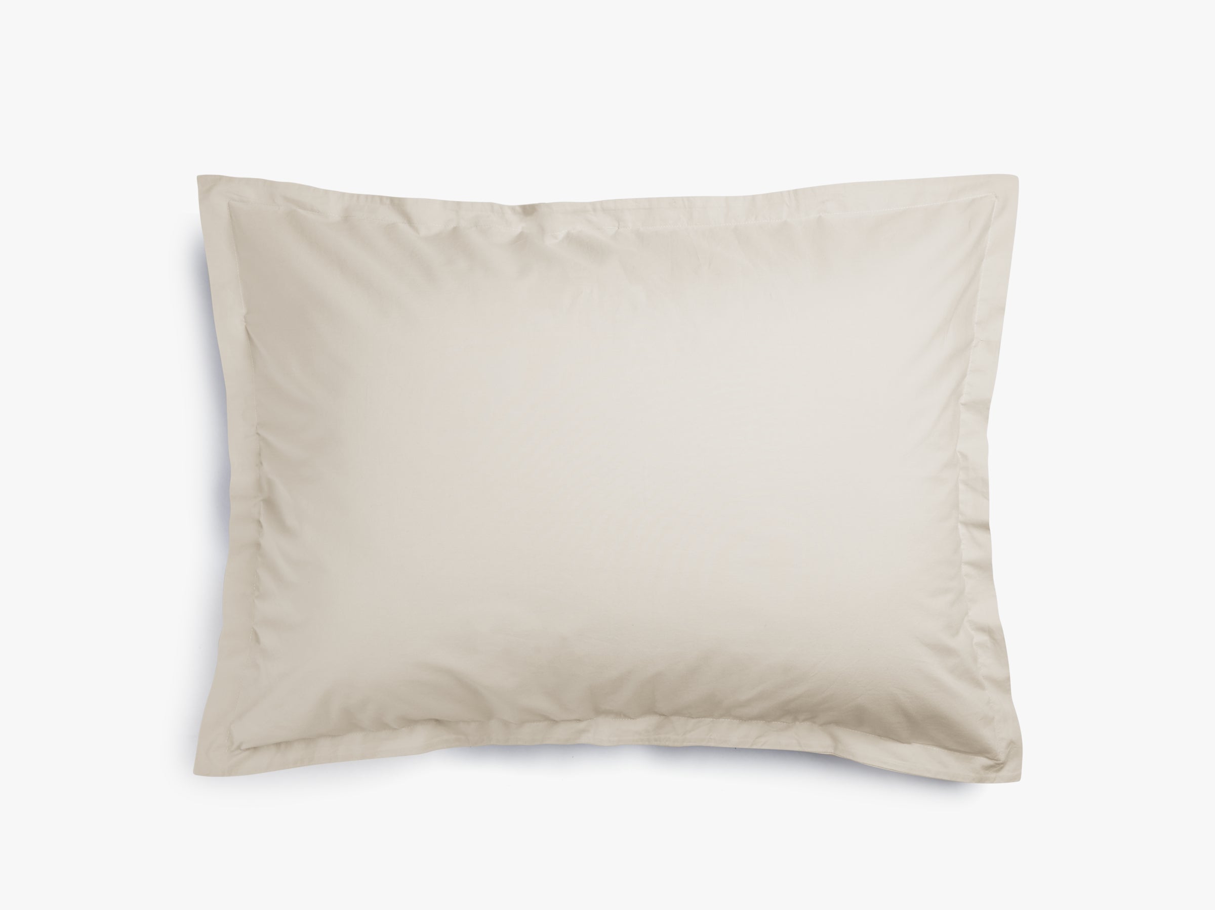 Premium Percale Sham Set (Bone) - 100% Cotton Pillow Covers for Ultimate Comfort - Perfect for Bedroom Decor, Guest Rooms & Luxury Hotels
