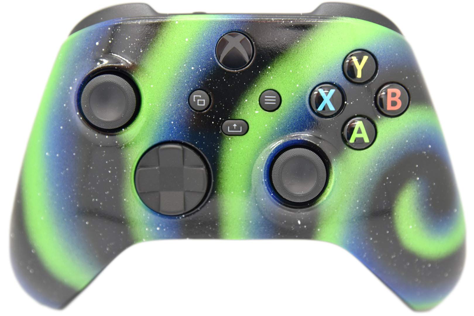 Custom Hand Airbrushed Fade Xbox Controller - Compatible with Xbox Series X/S & Xbox One (Aurora Design) - Perfect for Gaming, Streaming & Esports Tournaments
