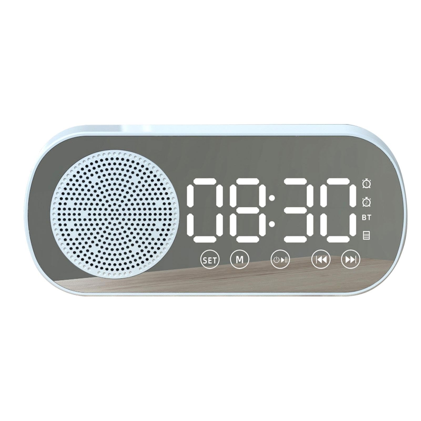 Digital Alarm Clock with FM Radio, LED Display & Speaker - Bedroom, Office, Nightstand Clock for Adults & Teens - Perfect for Home, Dorm, Travel & Gift Giving