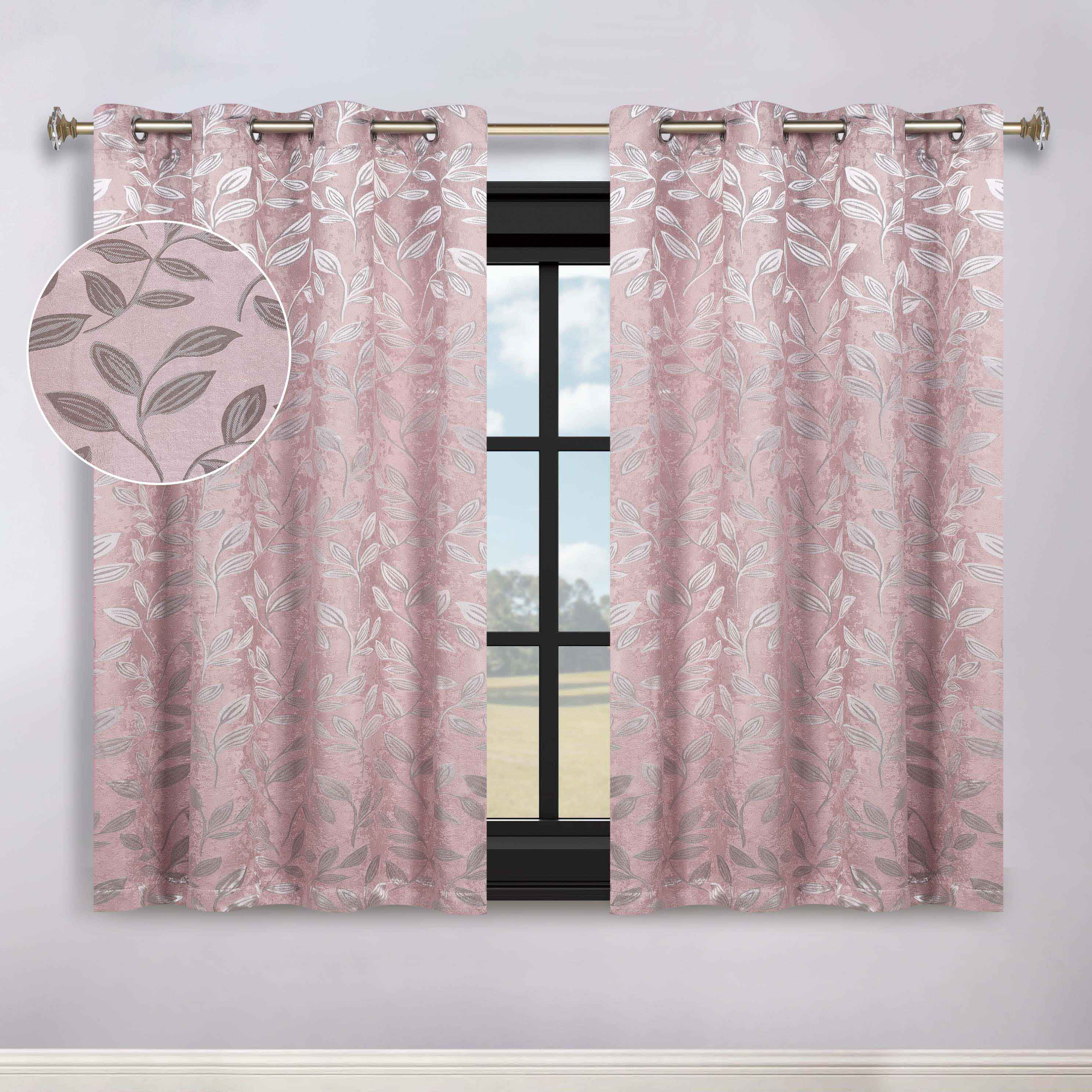 Machine Washable Blackout Curtains for Bedroom - Set of 2 Panels, Thermal Insulated Room Darkening Drapes for Nursery, Living Room & Home Theater