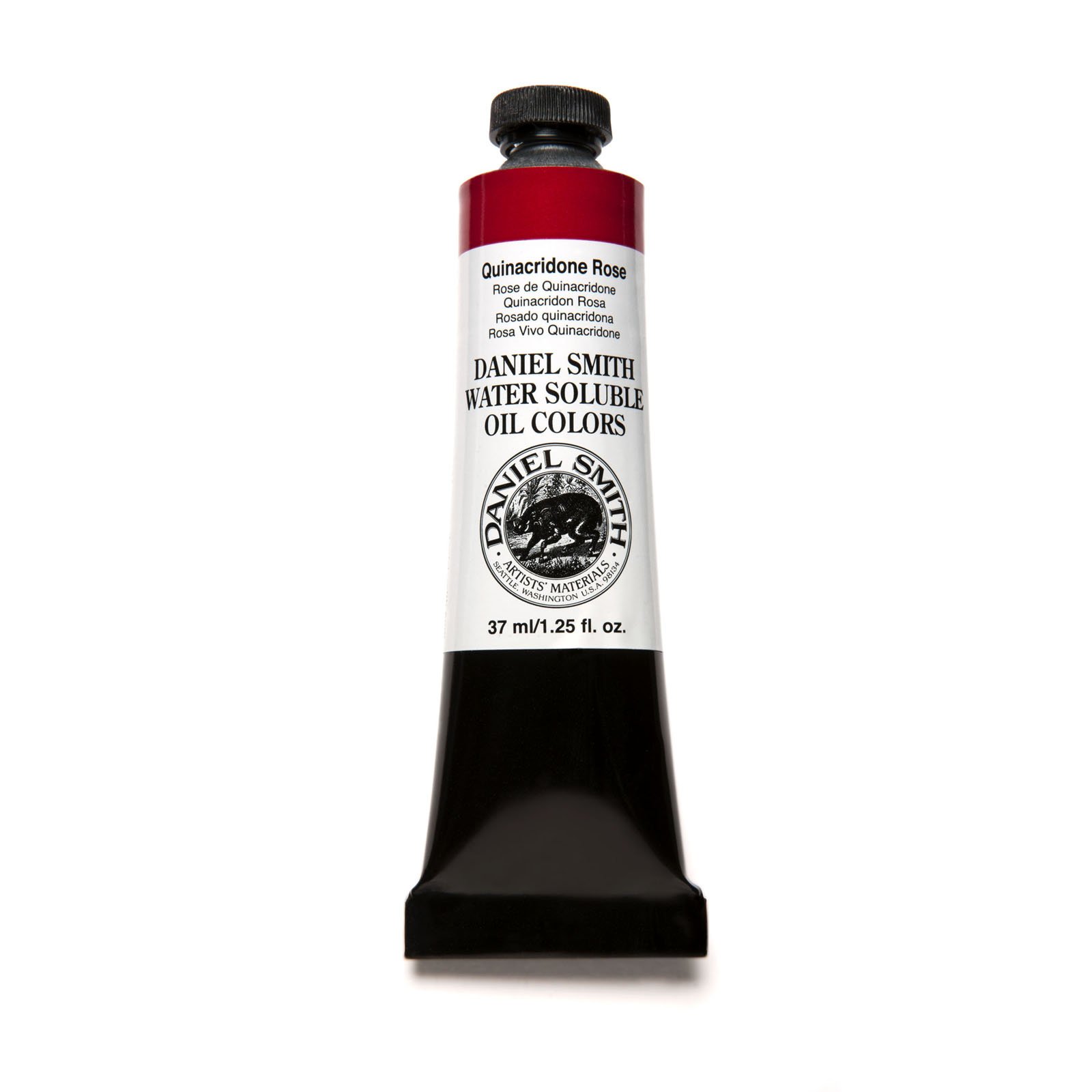 Daniel Smith 284390036 Quinacridone Rose Water Soluble Oil Paint Tube - 37ml (1.25 oz) | Professional Artist Grade for Canvas, Portrait & Landscape Painting | Vibrant Pigment, Smooth Blend, Quick Drying