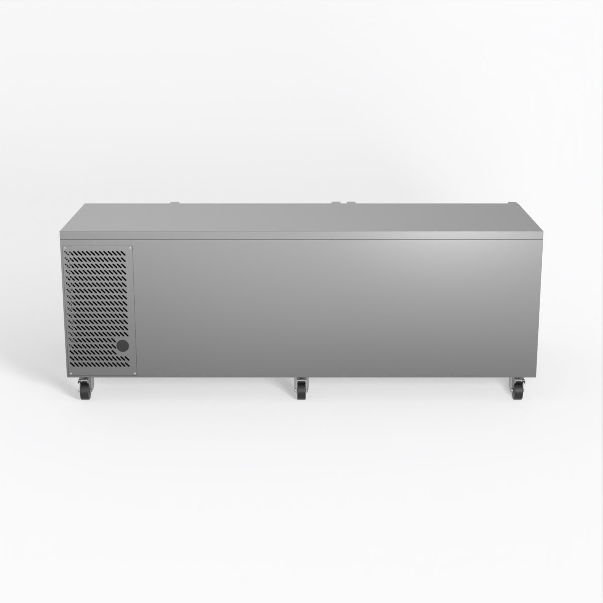 Commercial Refrigerator 4 Door Under Counter Fridge - Heavy Duty Stainless Steel Worktop Freezer for Restaurant, Bar, Kitchen & Food Service Business