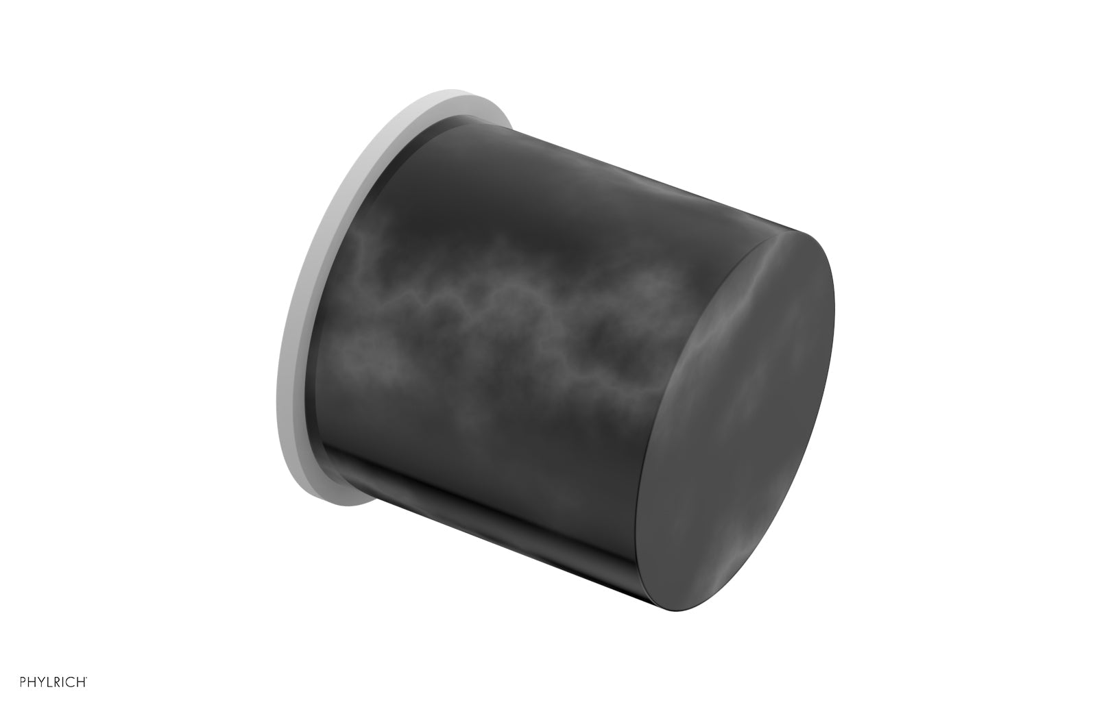 Black Marble Cabinet Knob - BASIC II 230 92 - Elegant Hardware for Kitchen & Bathroom Cabinets, Dressers & Furniture