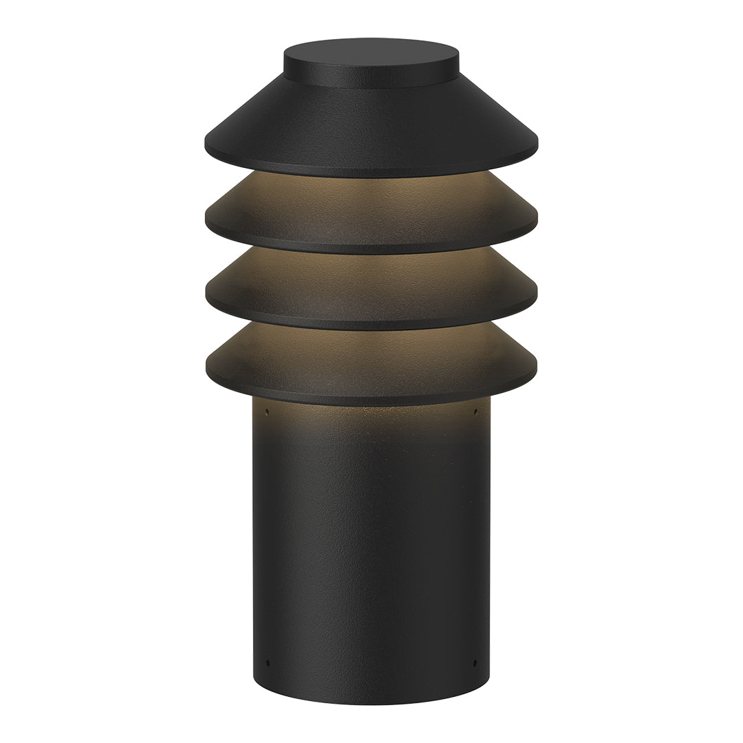 Bysted Outdoor Garden Bollard Light - Durable Solar Powered LED Landscape Lighting for Pathways, Driveways, and Yards | Perfect for Home, Patio, and Commercial Decor