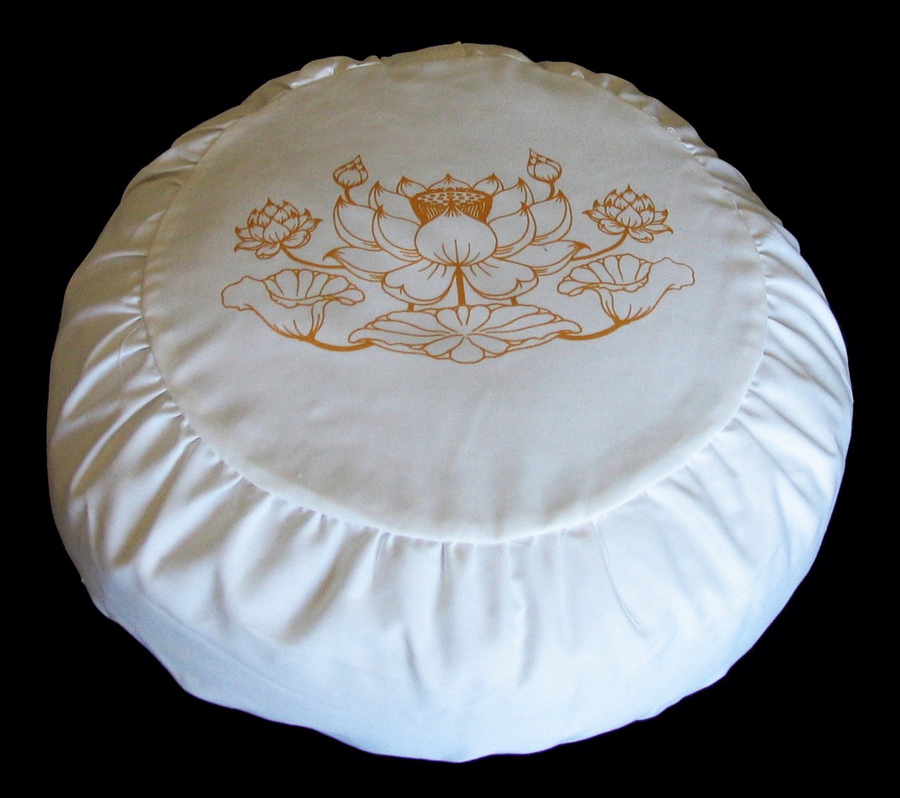 Premium Meditation Pillow Zafu Cushion for Yoga & Zen - Lotus Enlightenment Symbol Design - Perfect for Home Meditation, Yoga Studios & Spiritual Practices