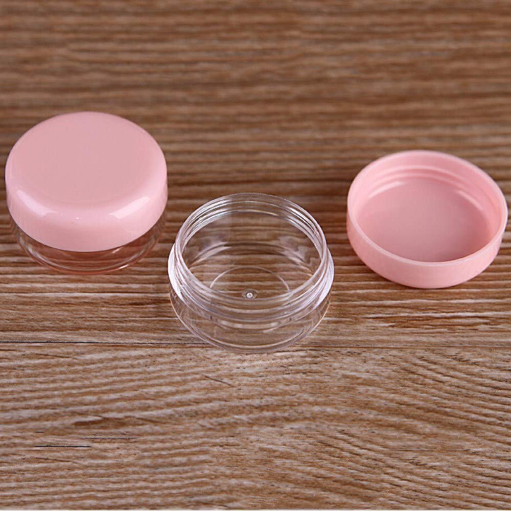 WENGTY Portable Travel Cosmetic Bottles Set - Leak-Proof Plastic Spray & Press Bottles for Makeup, Toiletries, Skincare (Pink) | Perfect for Air Travel, Gym, Vacation & Daily Organizing