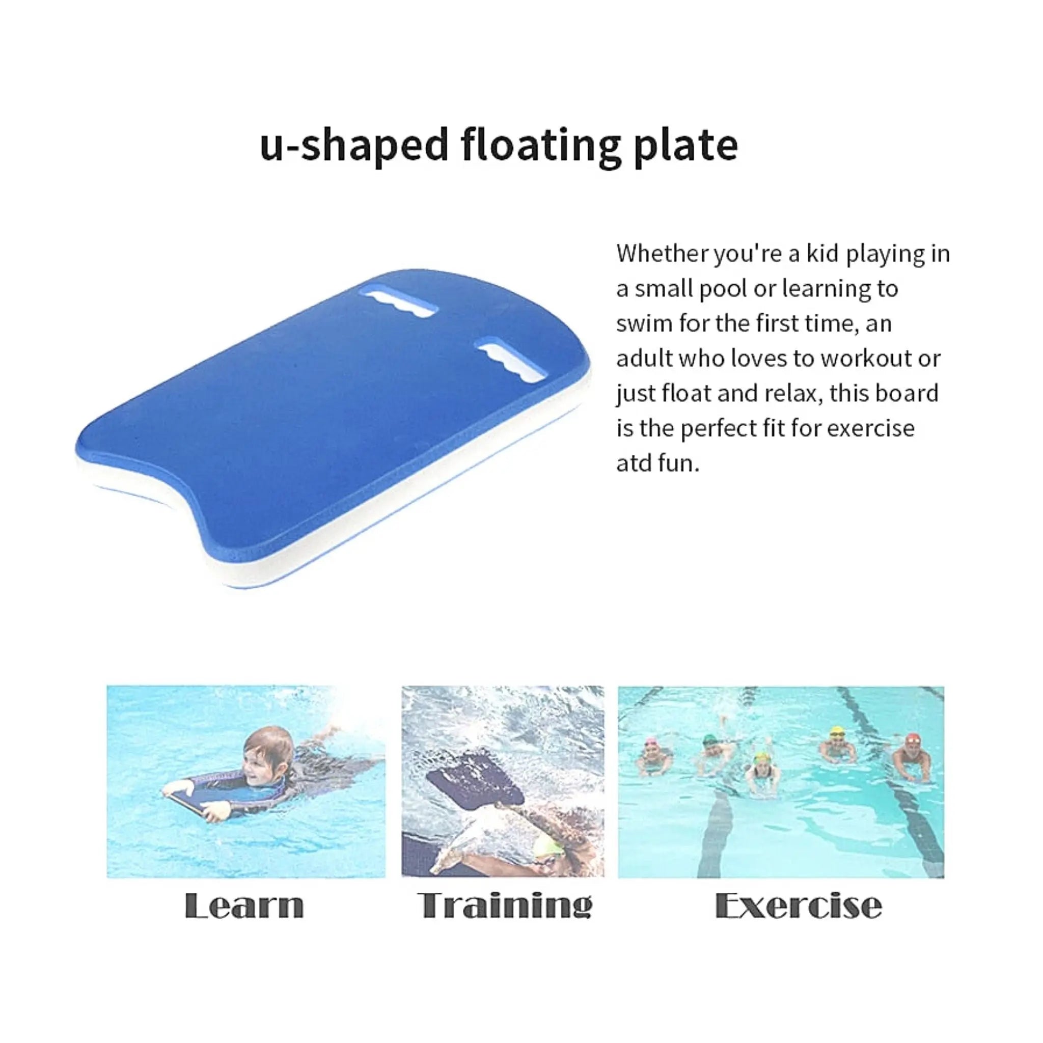 Adult Swimming Pool Kickboard - Beginner Float Legs Training Aid for Swim Practice & Water Exercise | Perfect for Lap Swimming, Swim Training & Aquatic Fitness