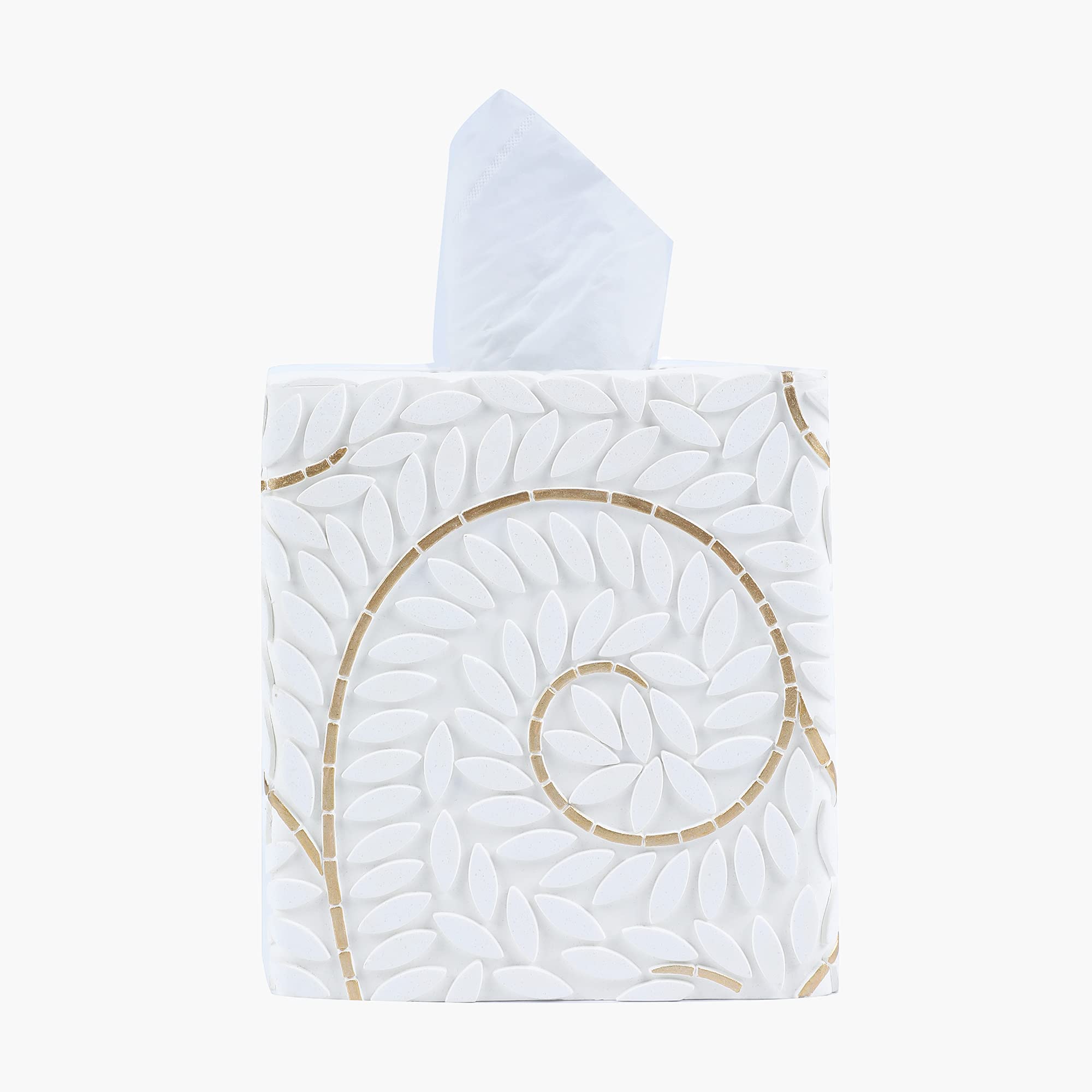 Modern Square Tissue Box Cover Holder - Unique Bathroom Vanity Decor for Countertops, Bedroom & Living Room | Stylish Tissue Box Cover for Home & Office Use