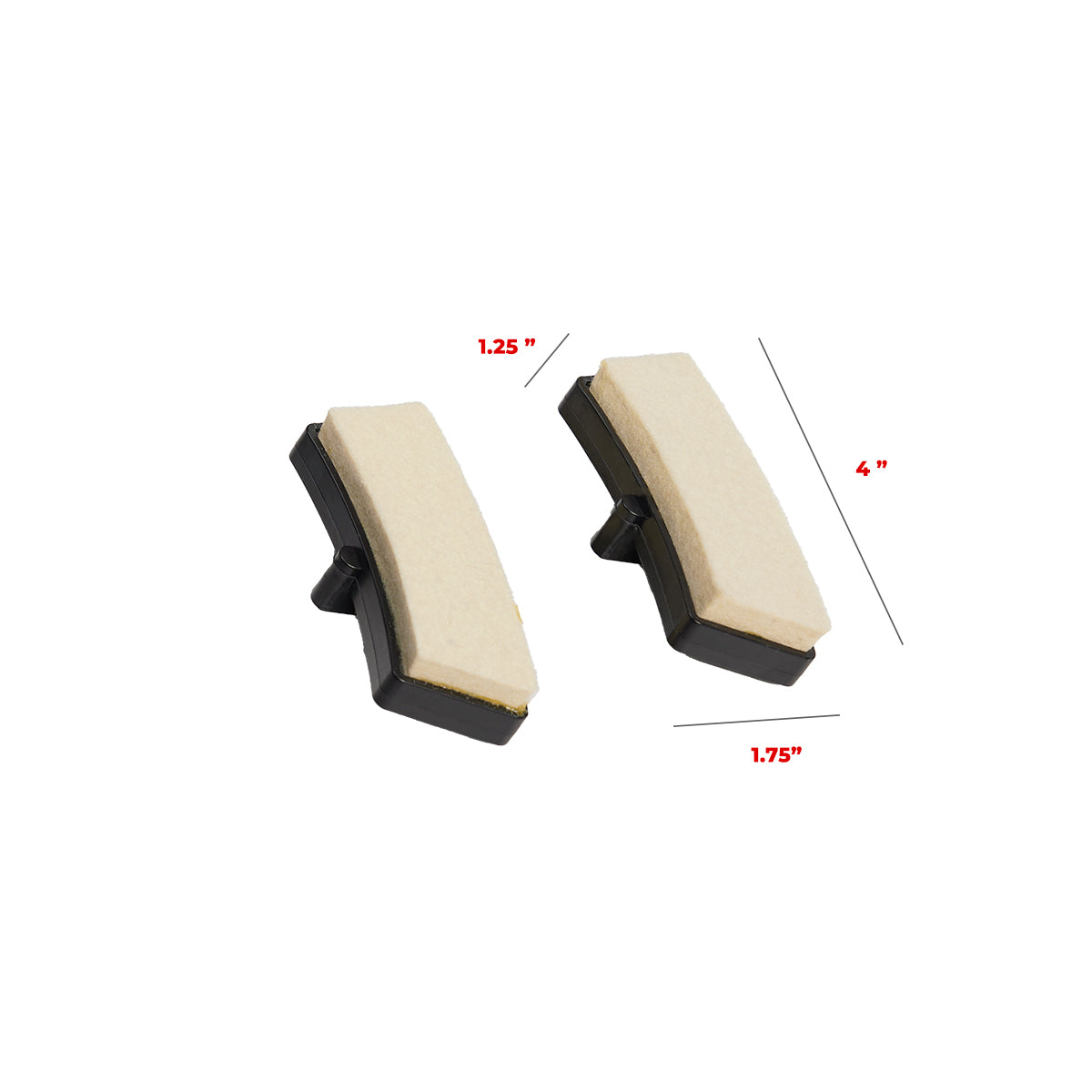 Non-Slip Indoor Cycling Bike Felt Pads Set - Protect Floors & Reduce Noise - Perfect for Home Gym, Spin Class, and Cardio Workouts