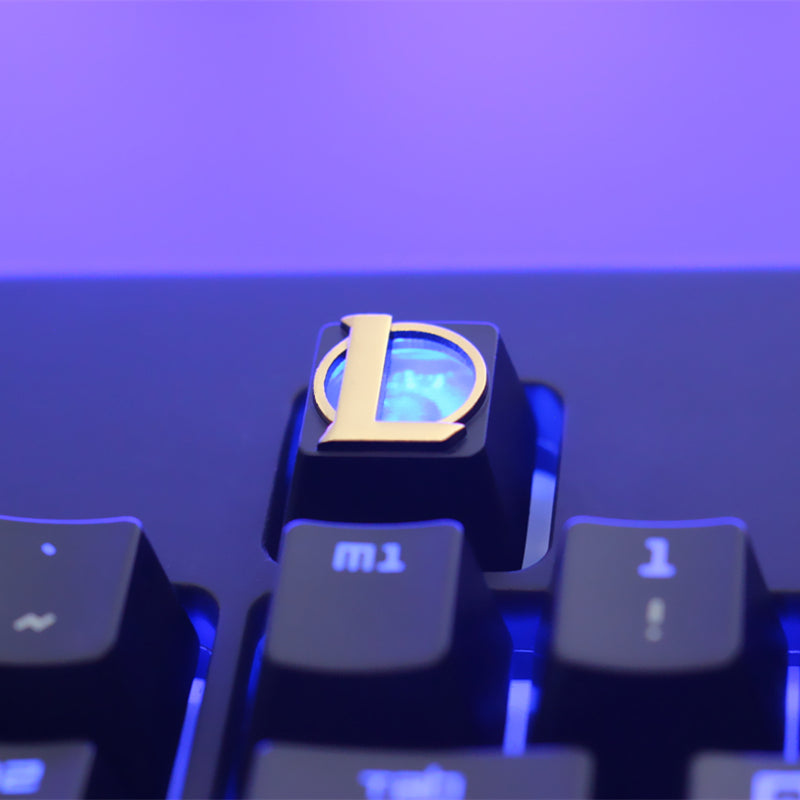 LOL League of Legends Gaming Keyboard - Zinc Aluminum Alloy Mechanical Keyboard with Translucent Embossed Keycaps for PC Gamers | Perfect for MOBA Gaming & Esports Tournaments