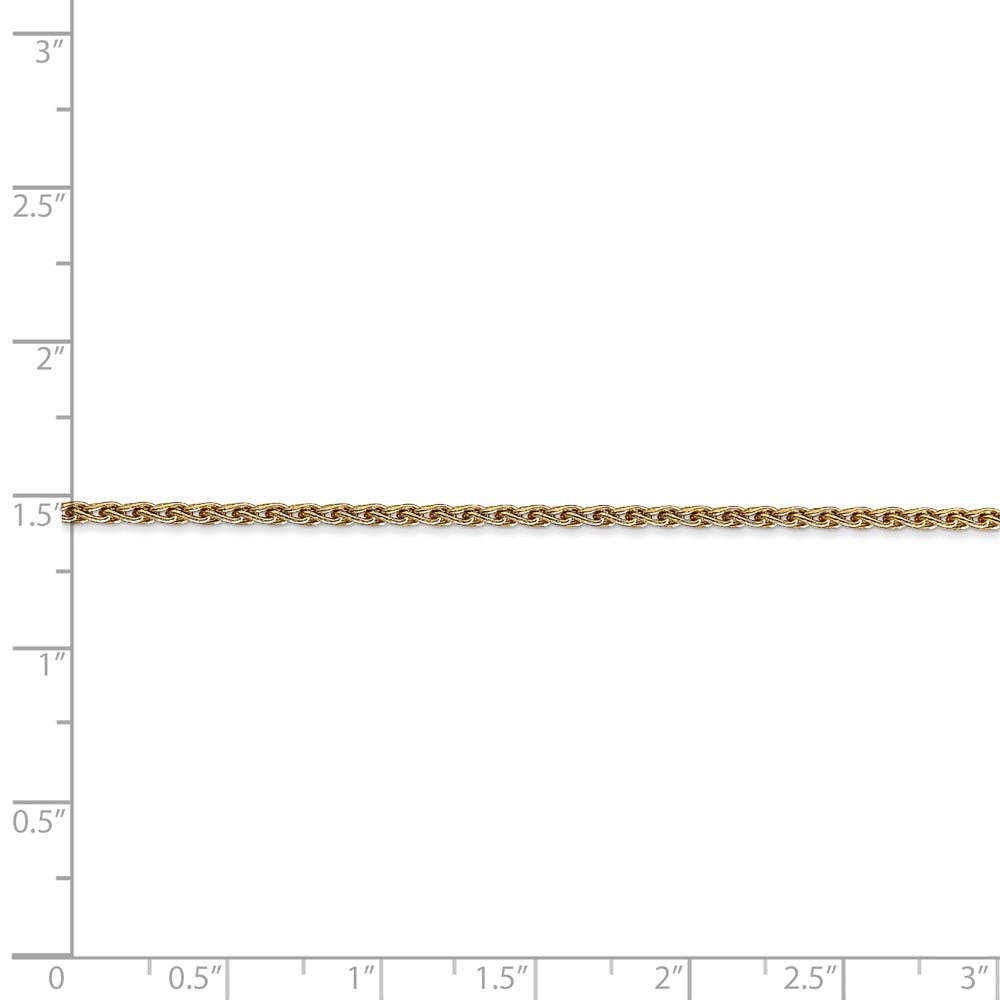14k Yellow Gold Parisian Wheat Chain Necklace for Women