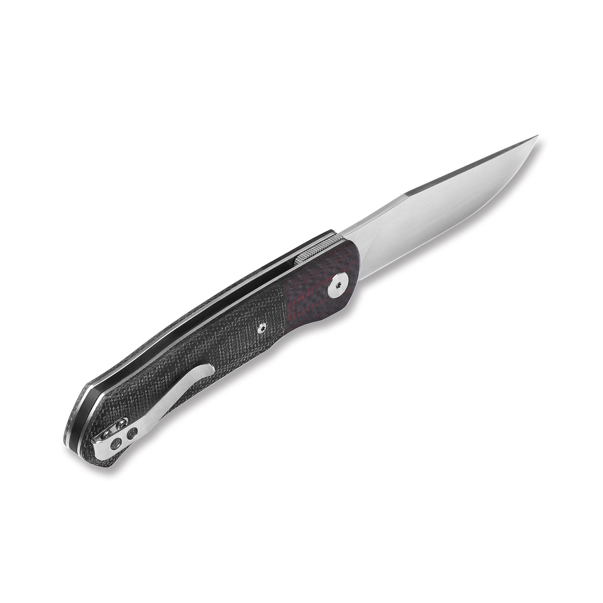 QSP Gannet Liner Lock Pocket Knife - 154CM Stainless Steel Blade, Micarta Handle - EDC Folding Knife for Camping, Hiking & Outdoor Survival