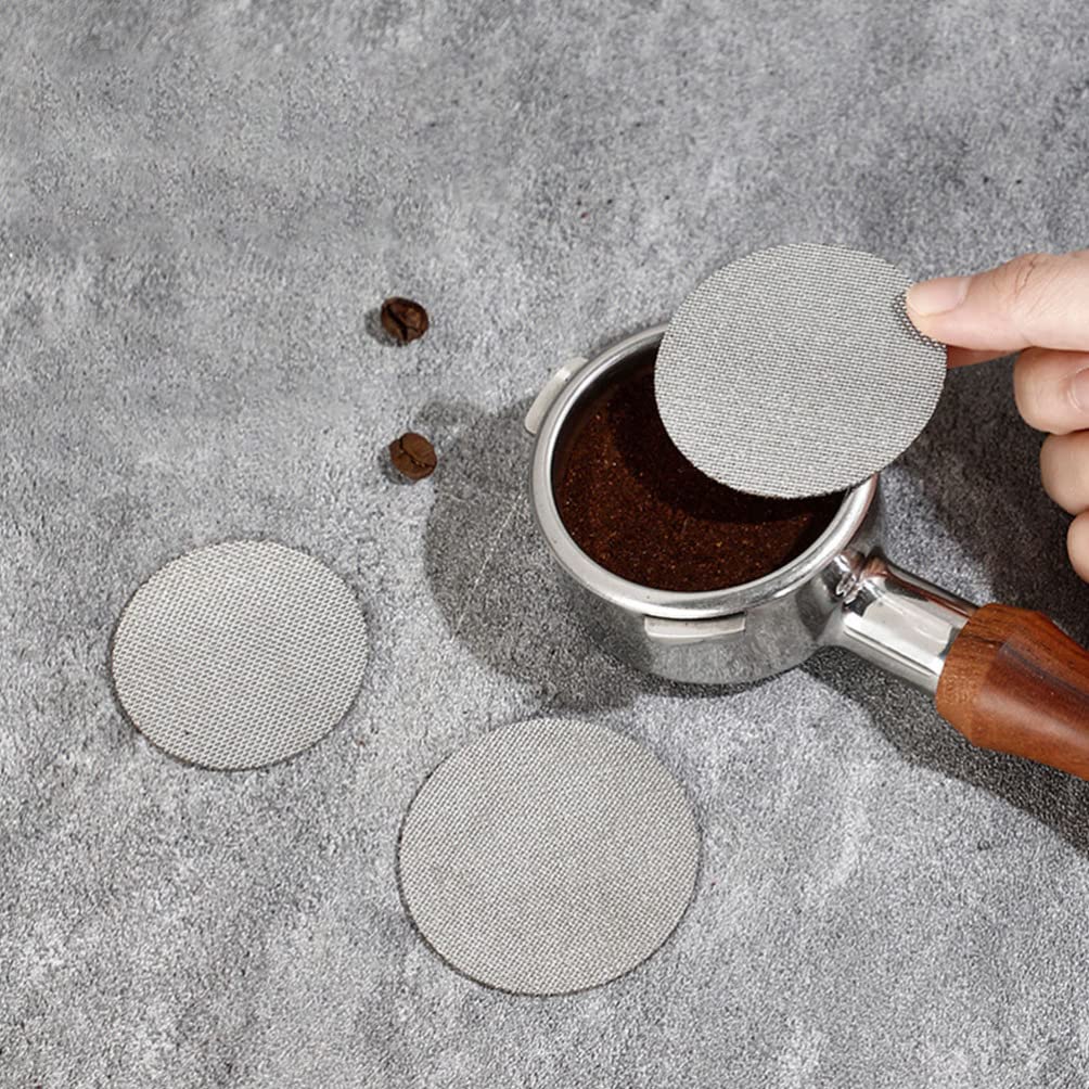 Zerodeko 2-Pack Stainless Steel Espresso Puck Screen & Filter - Compatible with Coffee Machines & Espresso Makers - Perfect for Barista-Grade Espresso Shots & Maple Syrup Infusion - Ideal for Home & Cafe Use