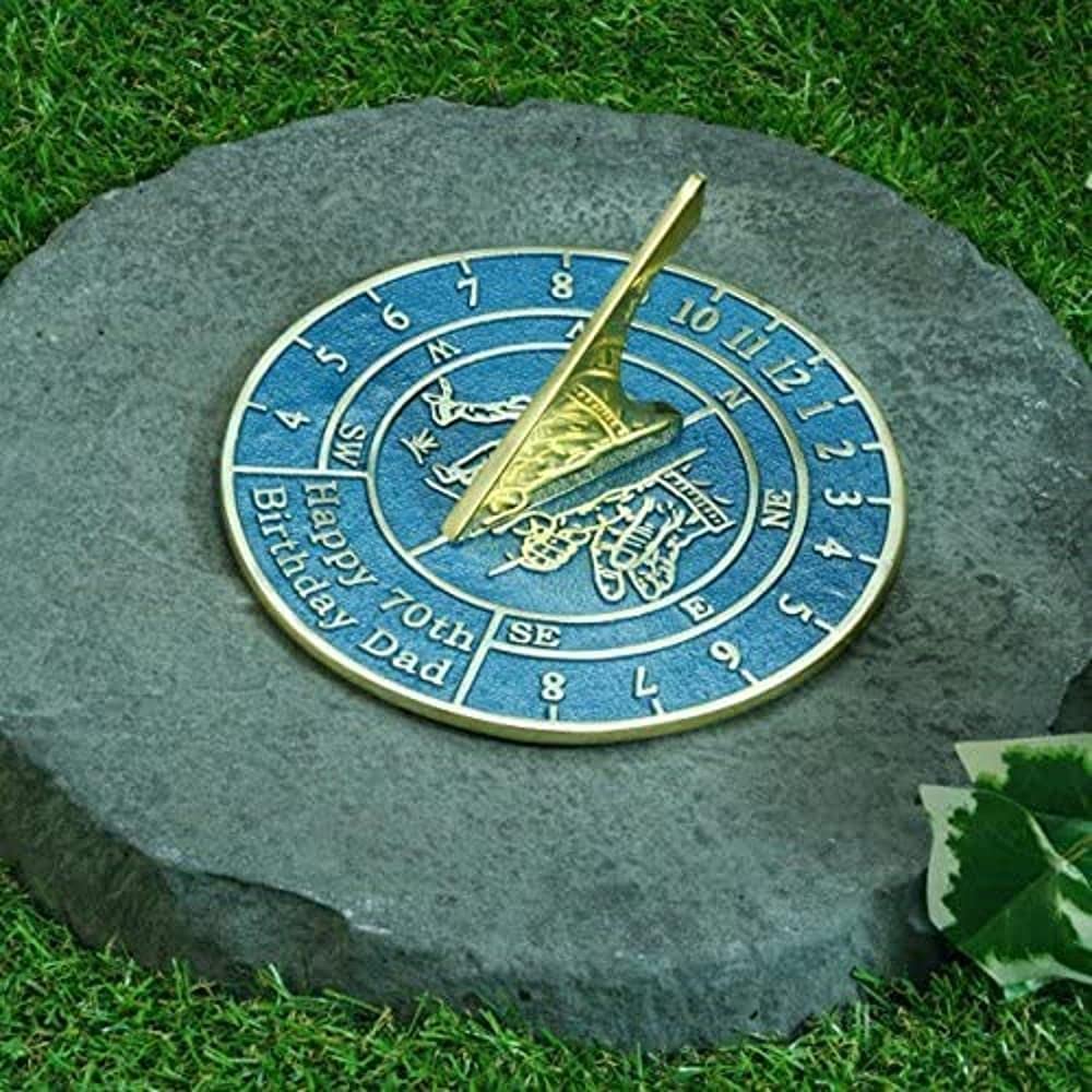 Premium Nautical Sundial - Unique Birthday & Anniversary Gift for Dad - Perfect for Outdoor Garden, Patio, or Home Decor