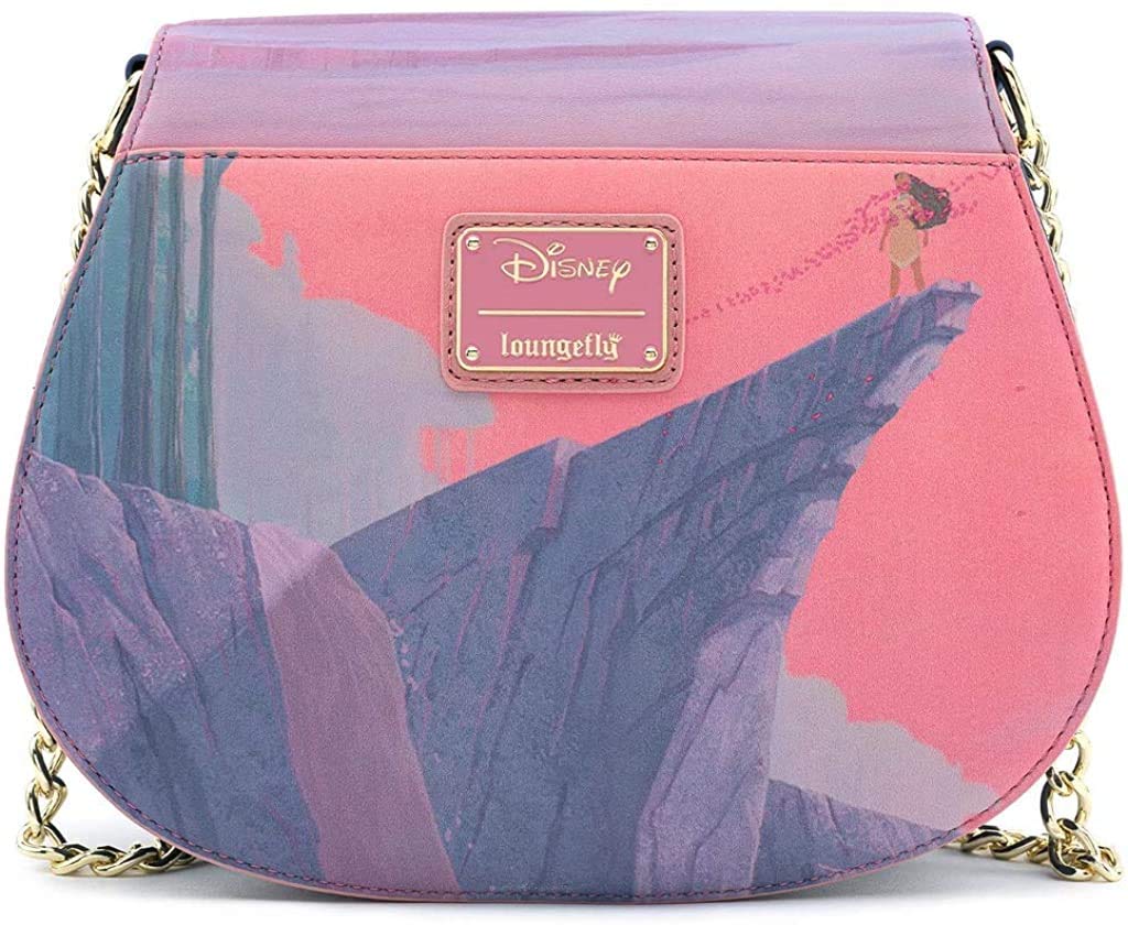 Loungefly Disney Pocahontas Colors of the Wind Crossbody Bag - Cute Disney Princess Shoulder Purse for Women - Perfect for Theme Parks, Cosplay & Disney Fan Collections
