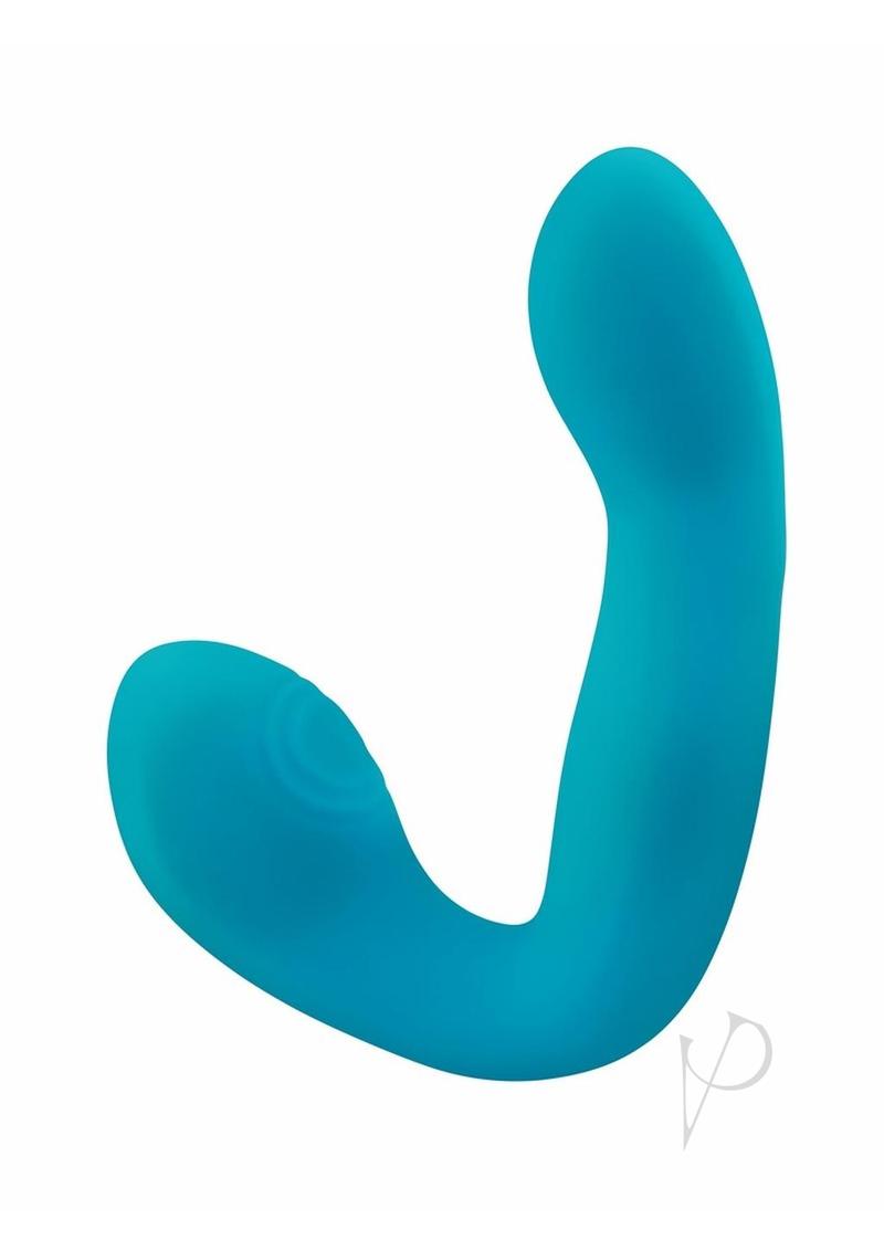 Bodywand I.D. Beckon Rechargeable Silicone Dual Stimulating Vibrator - Teal Blue | Powerful G-Spot & Clitoral Massager for Women | Perfect for Solo Play & Couples Intimacy