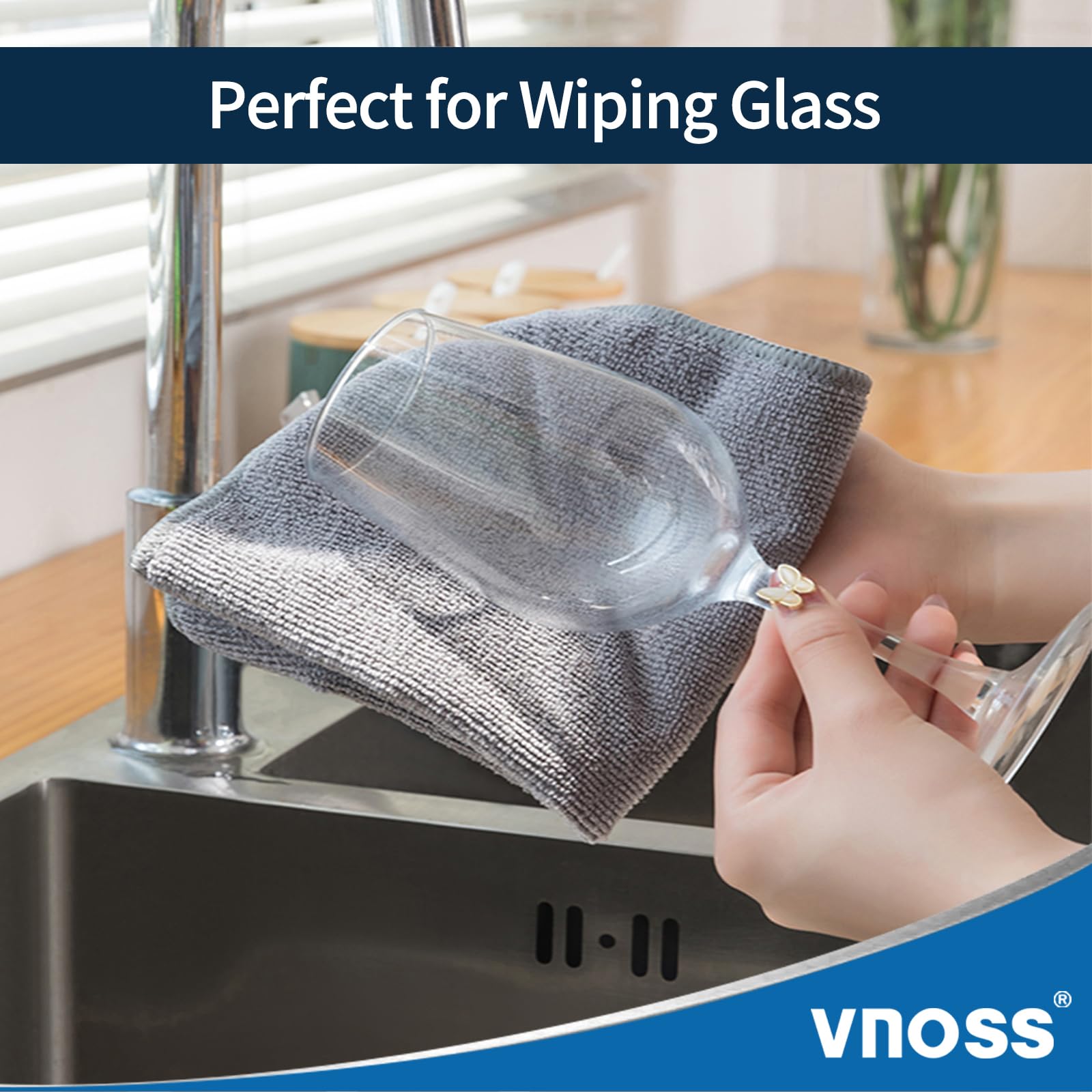 12 Pack Premium Microfiber Cleaning Cloths - Super Absorbent, Lint-Free, Reusable Towels for Car Detailing, Kitchen, Windows & Household Cleaning (12x12 Inches, Gray) - Perfect for Car Care, Glass Cleaning & Dusting Surfaces