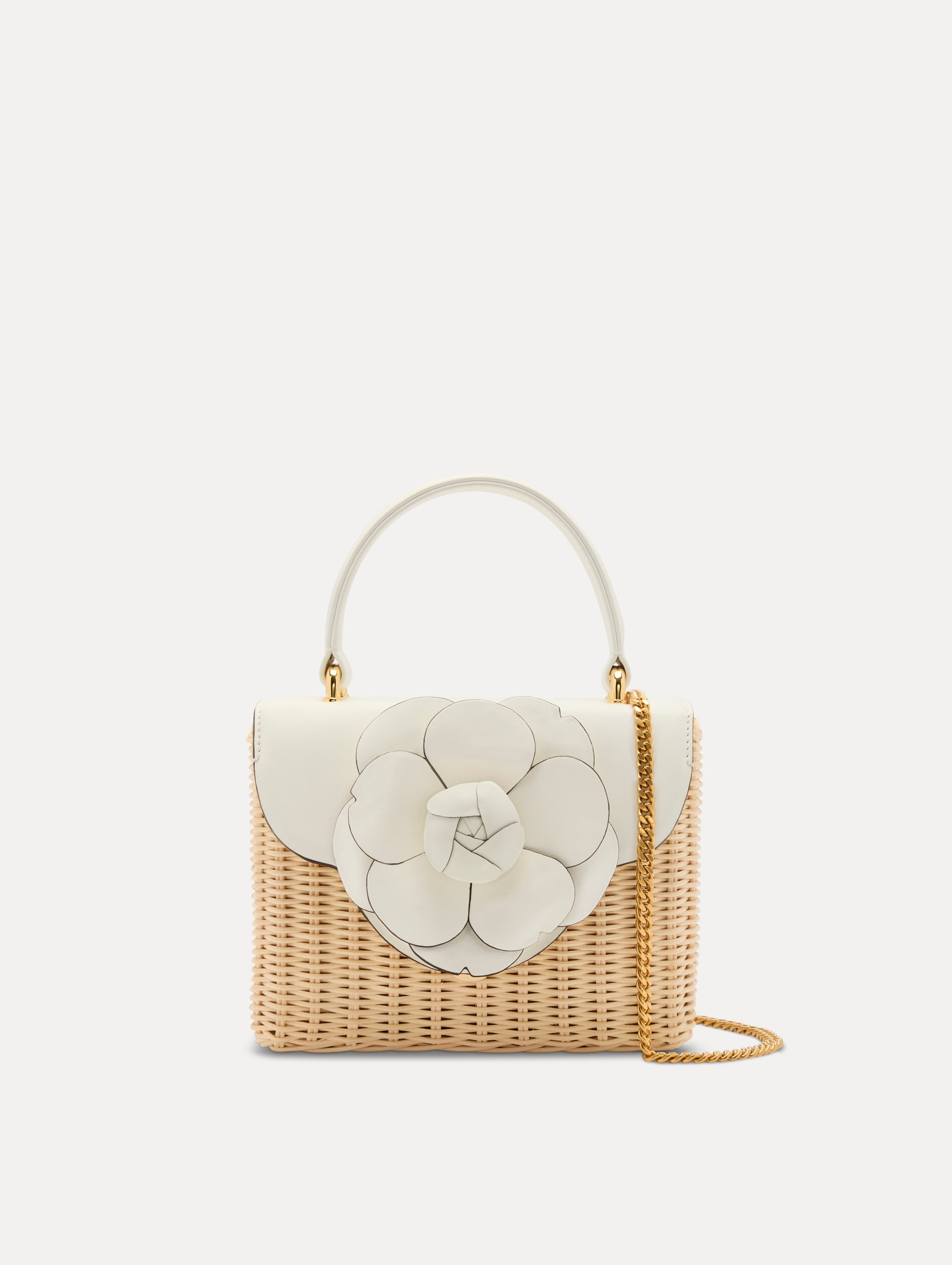 Handwoven Wicker Mini TRO Crossbody Bag - Stylish Boho Purse for Women, Perfect for Beach Outings, Shopping & Date Nights