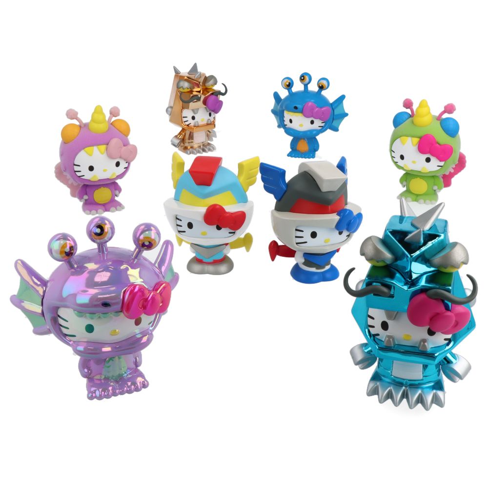 Hello Kitty Kaiju Mini Series Collectible Figures - Cute Kawaii Monster Toys for Kids & Anime Fans - Perfect for Display, Gifts & Pop Culture Collections