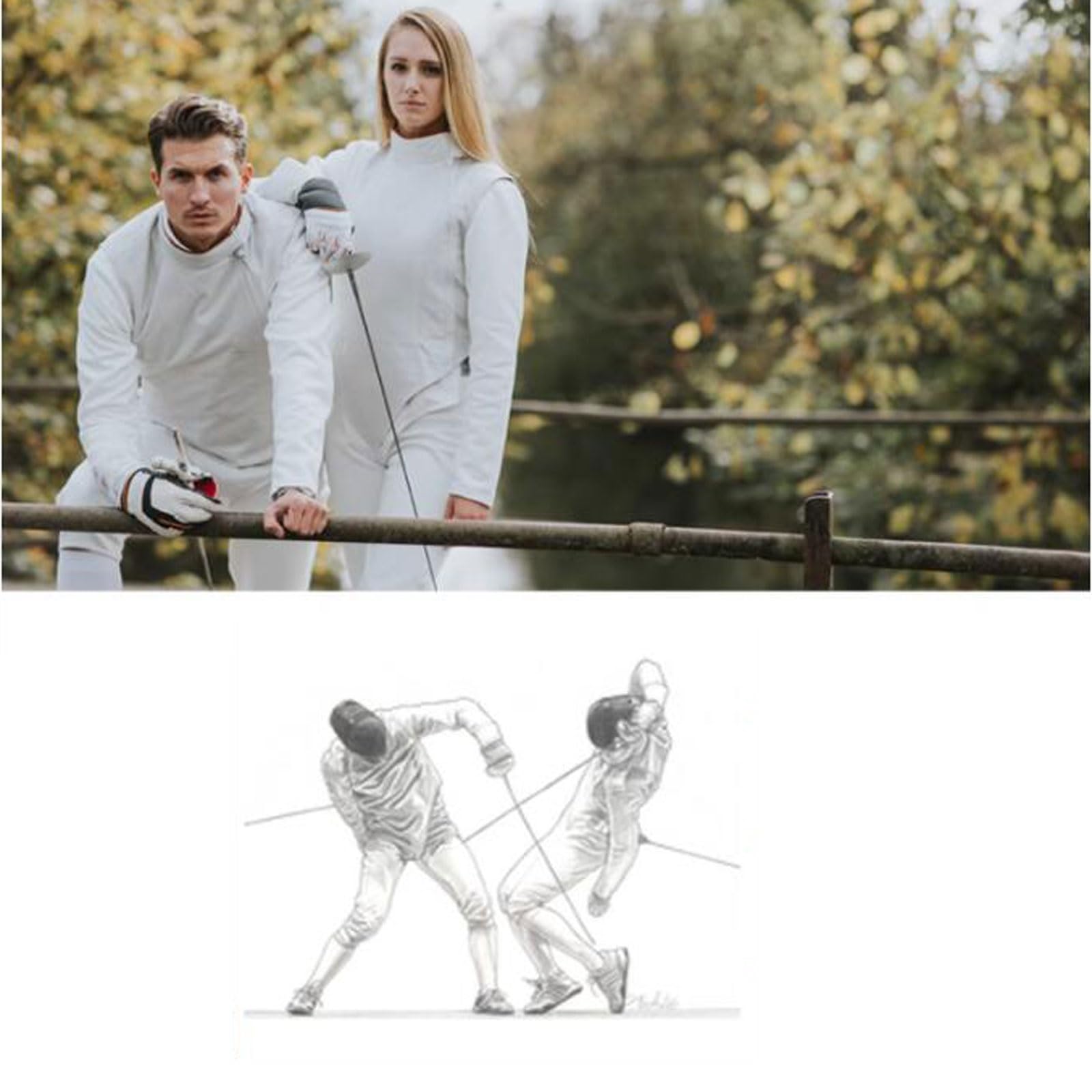 Professional Fencing Shoes for Kids & Adults - Lightweight Competition & Training Footwear (White, Size 34) - Perfect for Fencing Tournaments, Practice Sessions & Martial Arts Training