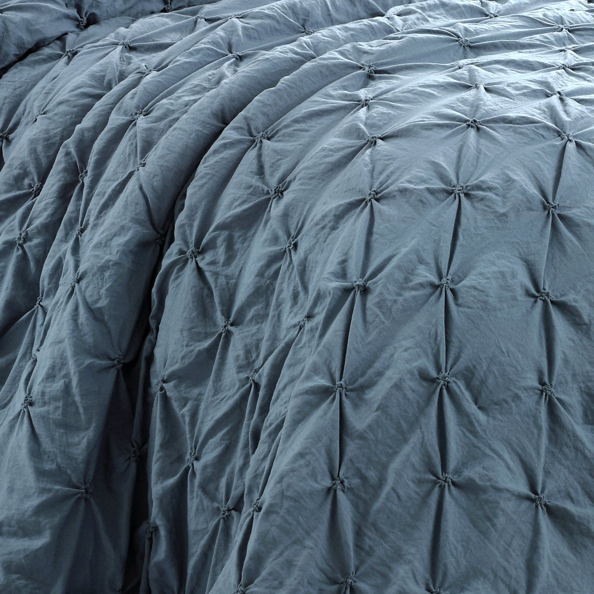 Ravello Pintuck 5-Piece Comforter Set - Queen Size Bedding with Pillow Shams - Luxury Soft Microfiber for Cozy Bedroom Decor