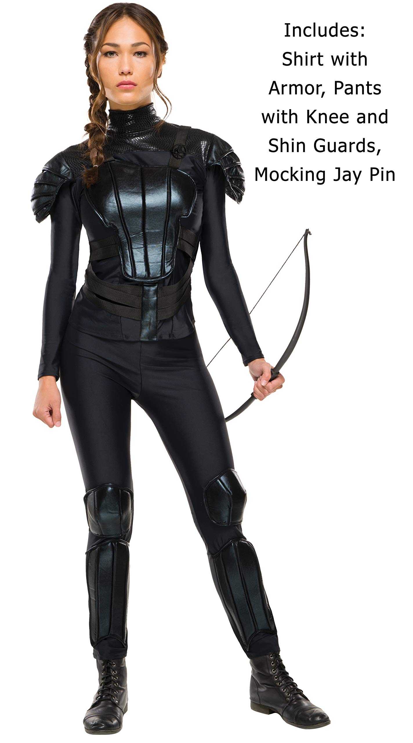 Rubie's Women's The Hunger Games Deluxe Katniss Everdeen Costume - Halloween Party, Cosplay & Movie Reenactment Outfit