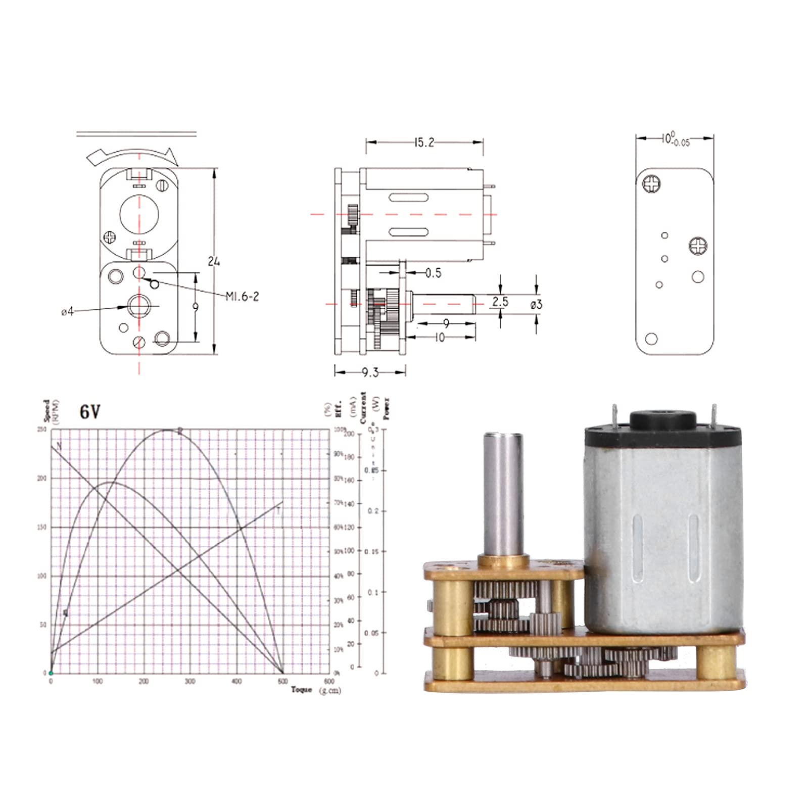 High Torque Reduction Gear Motor - Durable & Efficient DC Gearmotor for Engineering, Robotics & Outdoor Applications - Perfect for DIY Projects, Automation & Heavy-Duty Equipment