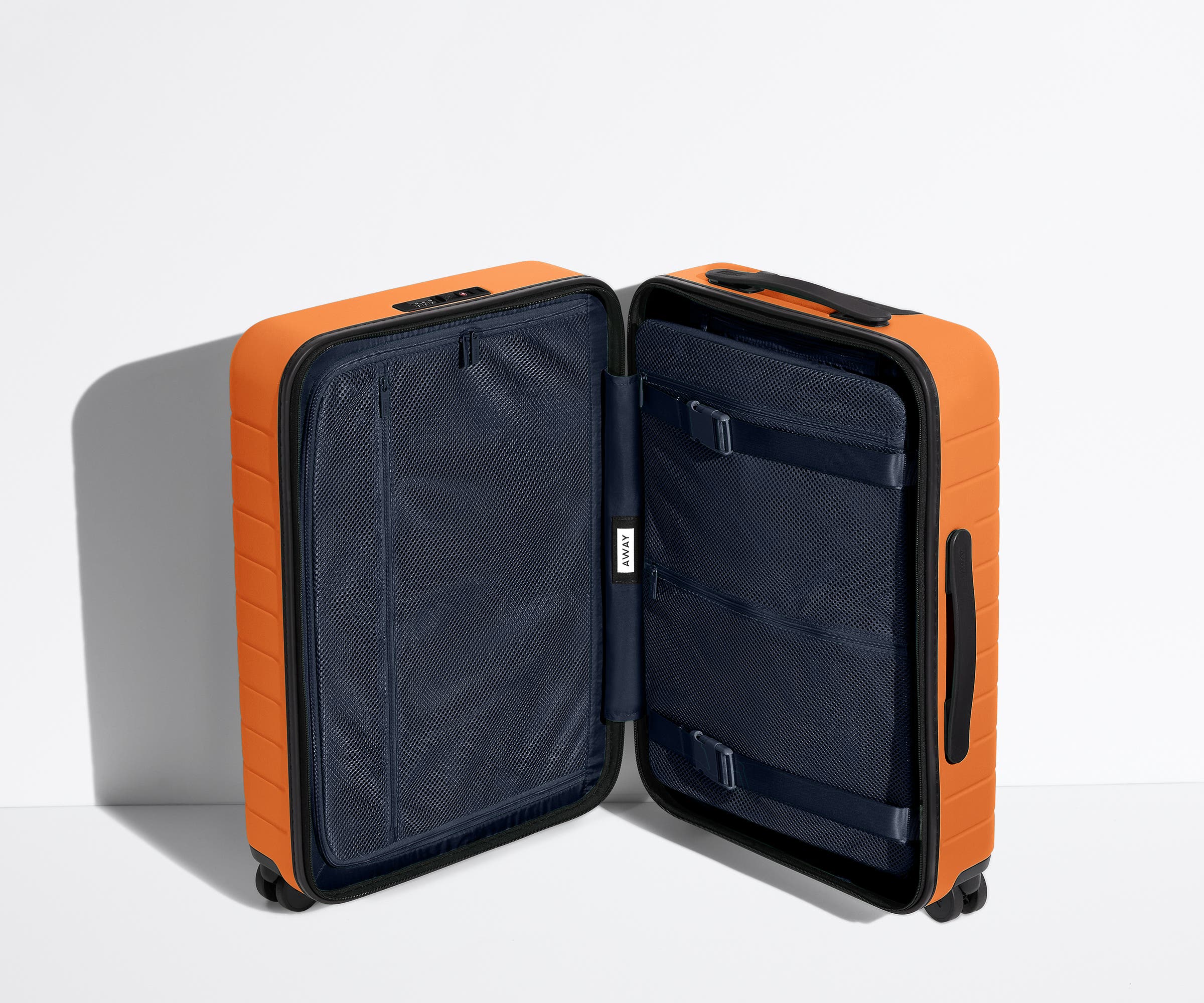 Lightweight Durable Carry On Luggage in Sorbet Orange - Perfect for Air Travel & Weekend Getaways