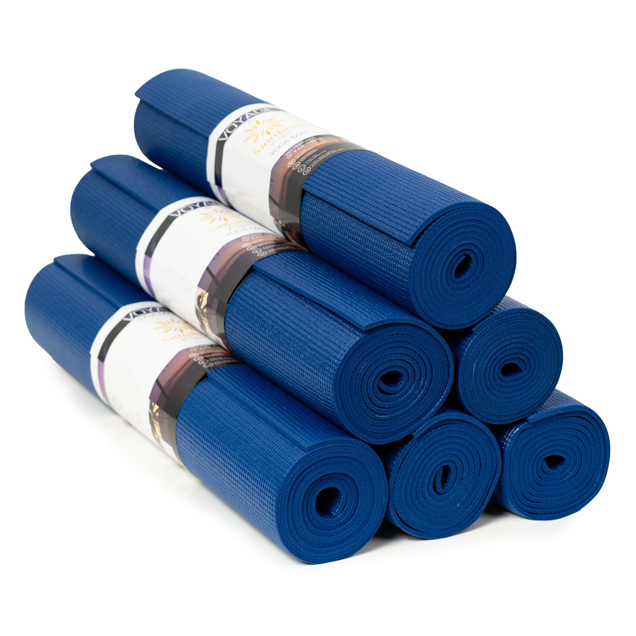 Sunshine Yoga Voyage 6-Pack Professional Yoga Mats - 72