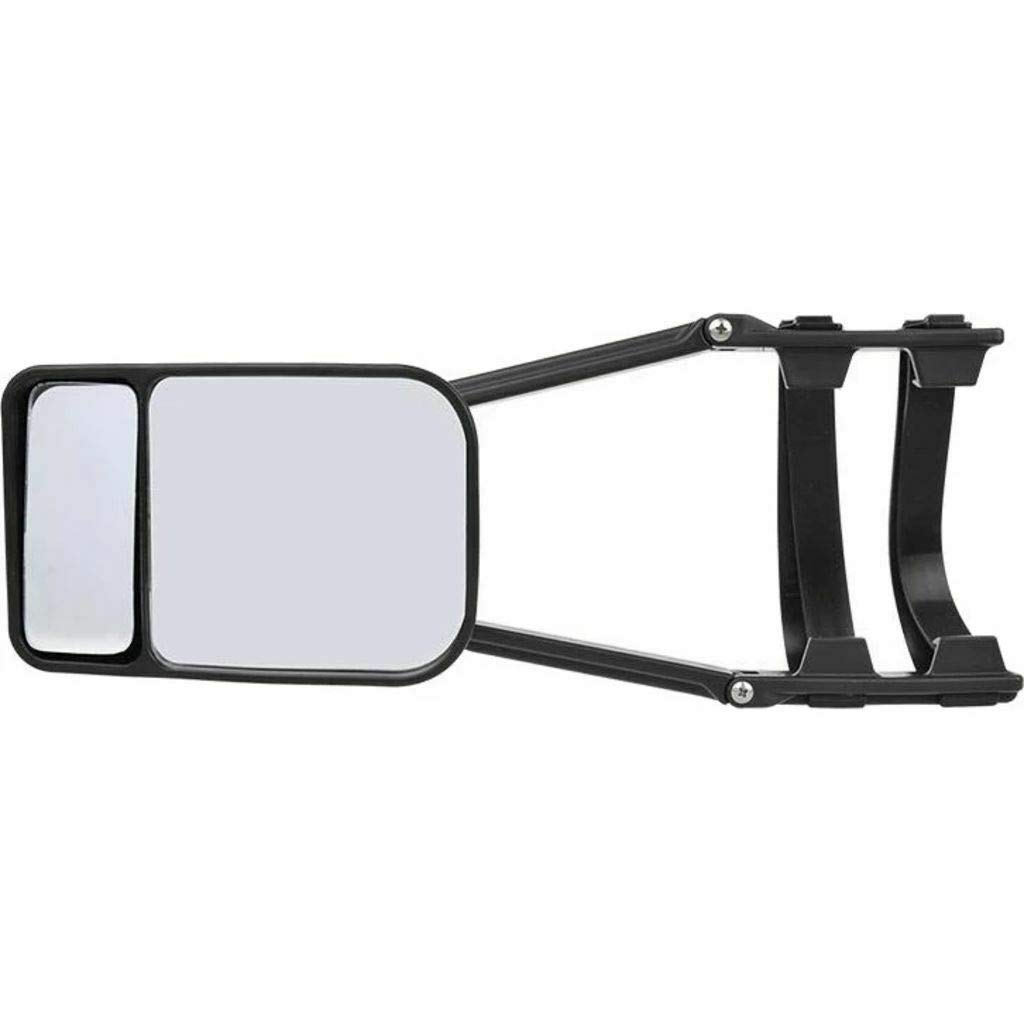 Adjustable Flat & Convex Plug & Play Trailer Towing Mirrors - Dual Clip-on Side Wing Extension Mirrors for Cars, Trucks & Caravans | Enhanced Visibility for Safe Towing & Lane Changes