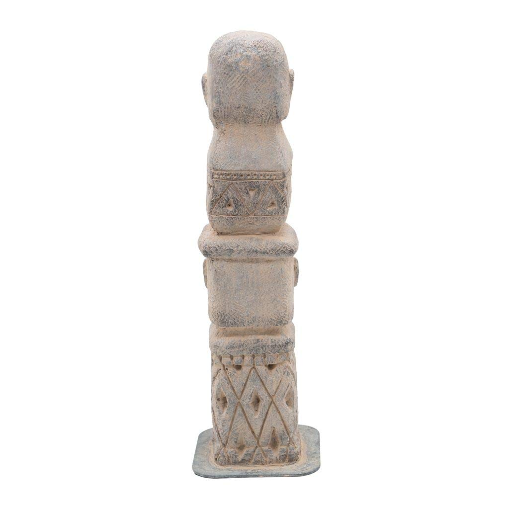 Stacked Totem Decor - Tribal Home Accent for Shelf & Mantel