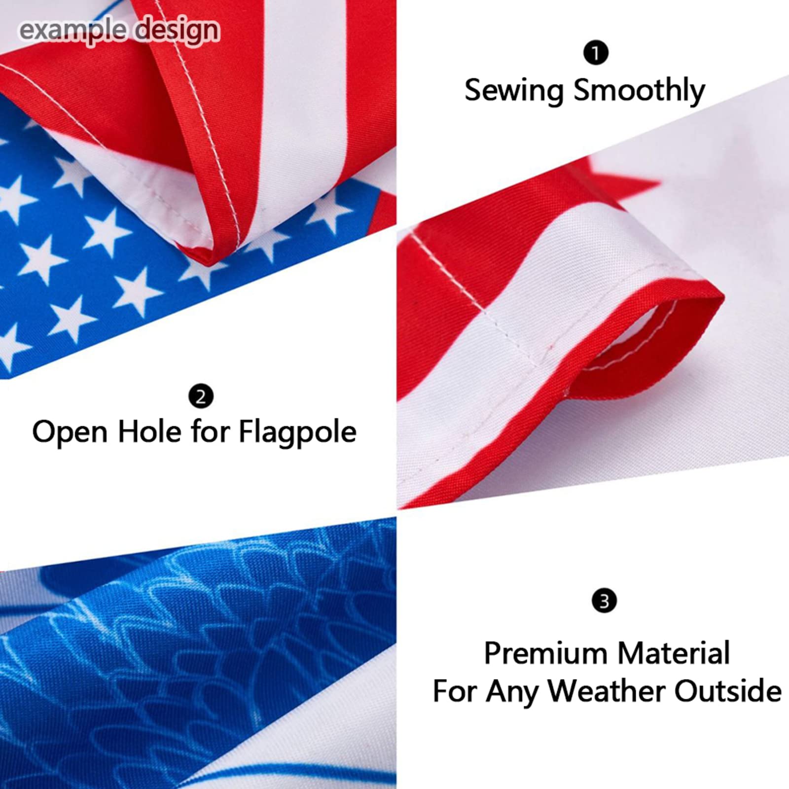 12x18 Inch Ukraine Support Car Flag - Double Sided I Stand With Ukraine & American Flag - No Window Clip Needed - Show Solidarity for Ukraine Russia Conflict - Perfect for Cars, Trucks & Rallies