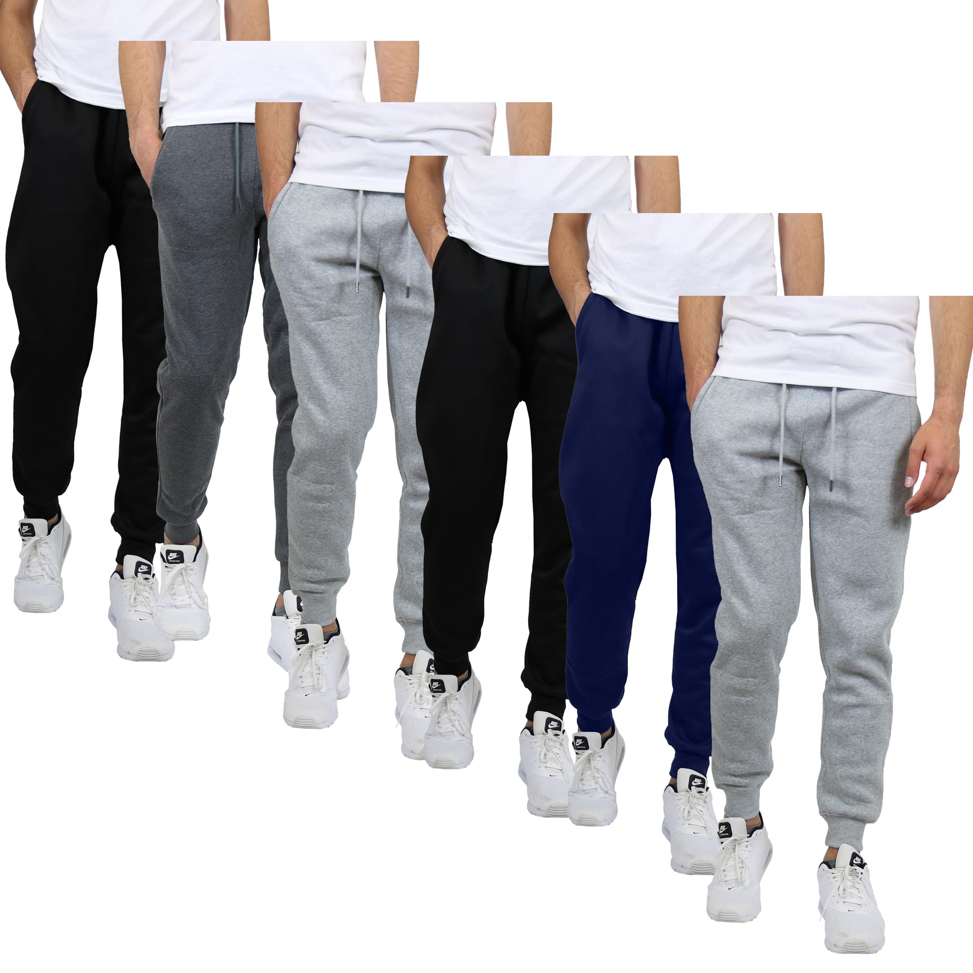 Harvic Men's French Terry Jogger Pants - Comfortable Casual Sweatpants for Running, Lounge & Workout | Galaxy Collection