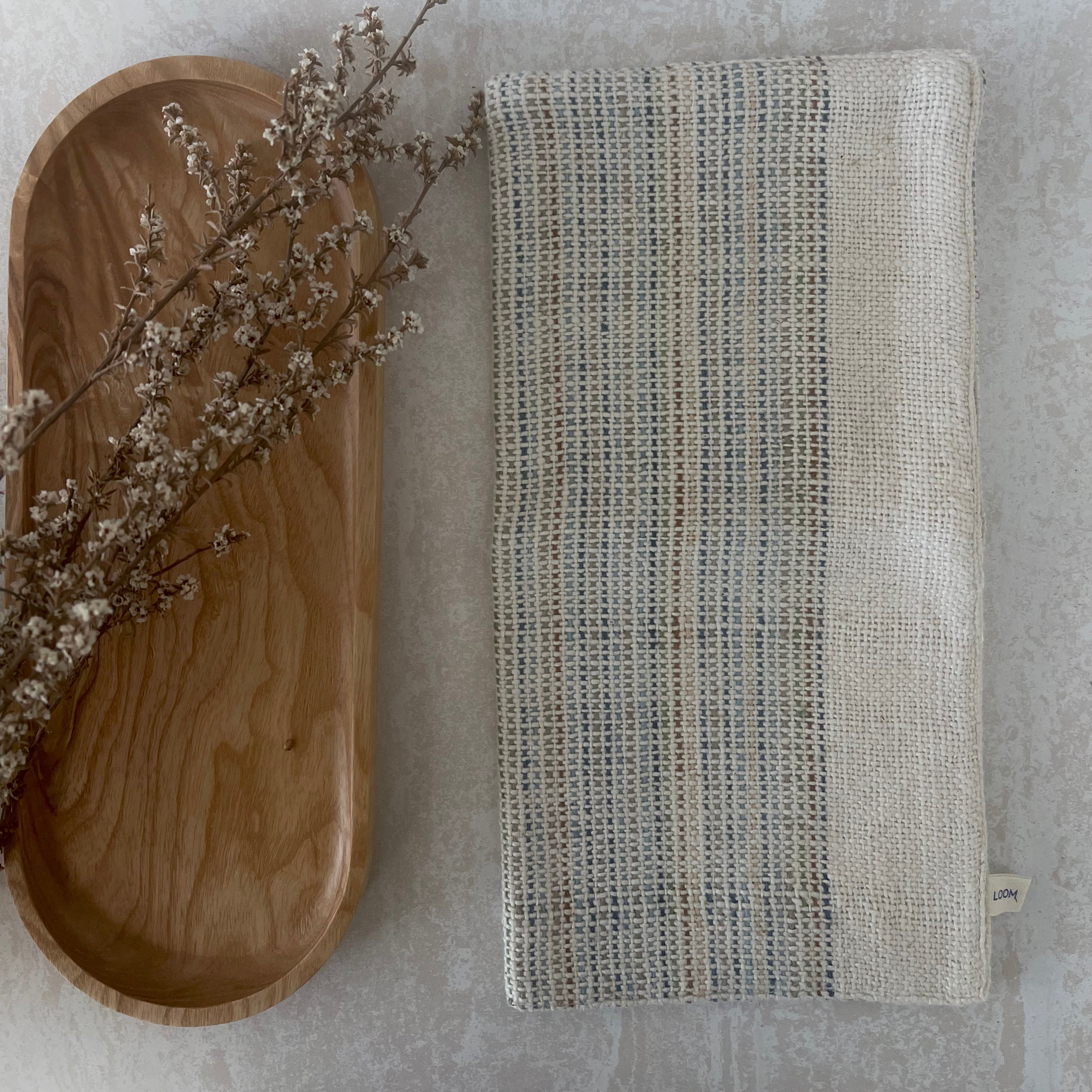 Organic Plant-Dyed Hand Loomed Cotton Face Washer | Eco-Friendly Facial Cleansing Cloth | Perfect for Sensitive Skin & Daily Skincare Routine