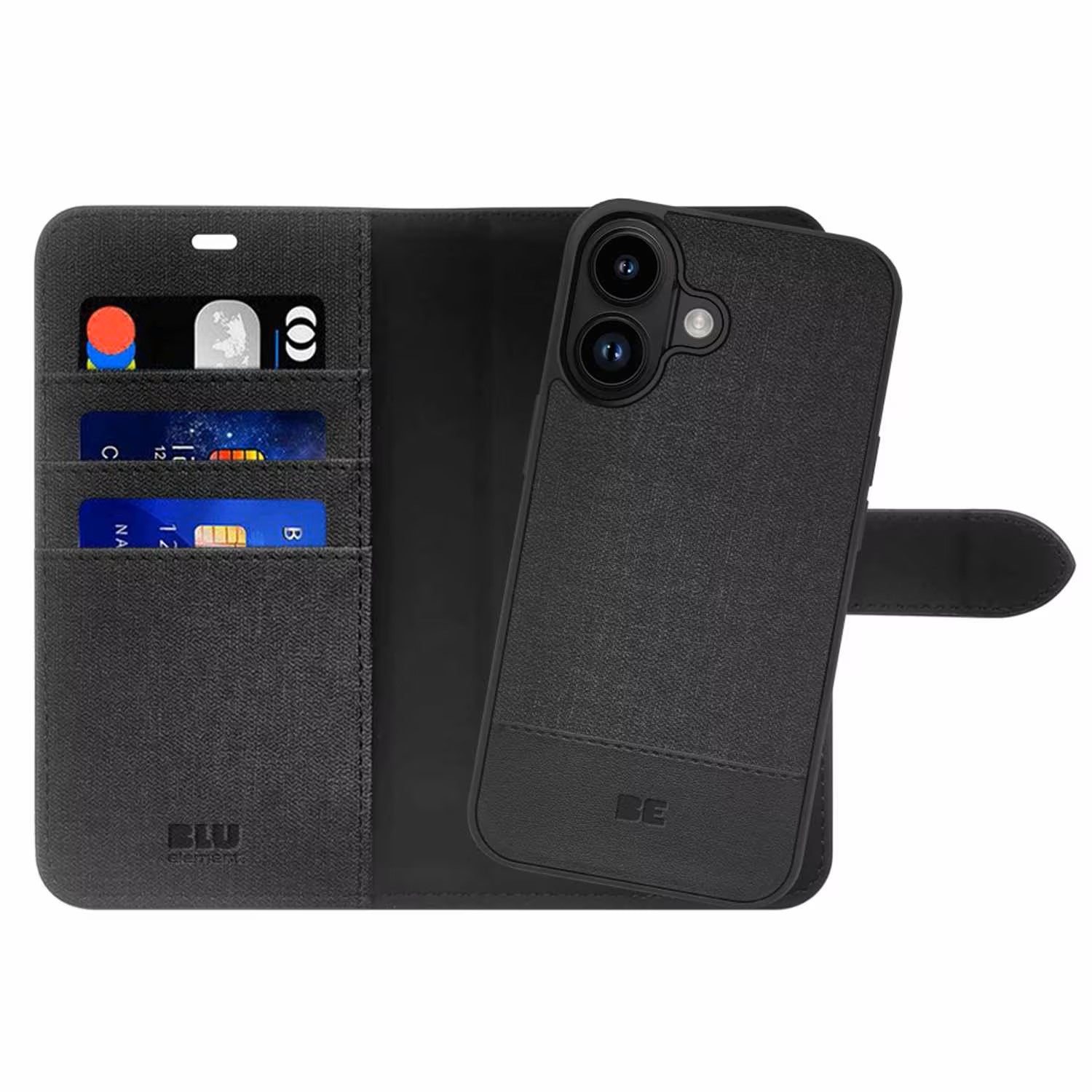 iPhone 16 Plus Magsafe Wallet Case with RFID Protection - Slim Magnetic Phone Cover for iPhone 16+ (Black) | Perfect for Everyday Carry, Travel & Contactless Payments