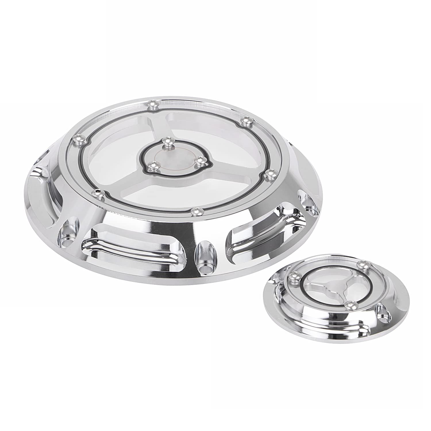 Chrome Derby Timer Cover & Timing Cover for 2004-2019 Harley Sportster XL 883 1200 Custom - Motorcycle Engine Protection & Style Upgrade for Cruiser Bikes